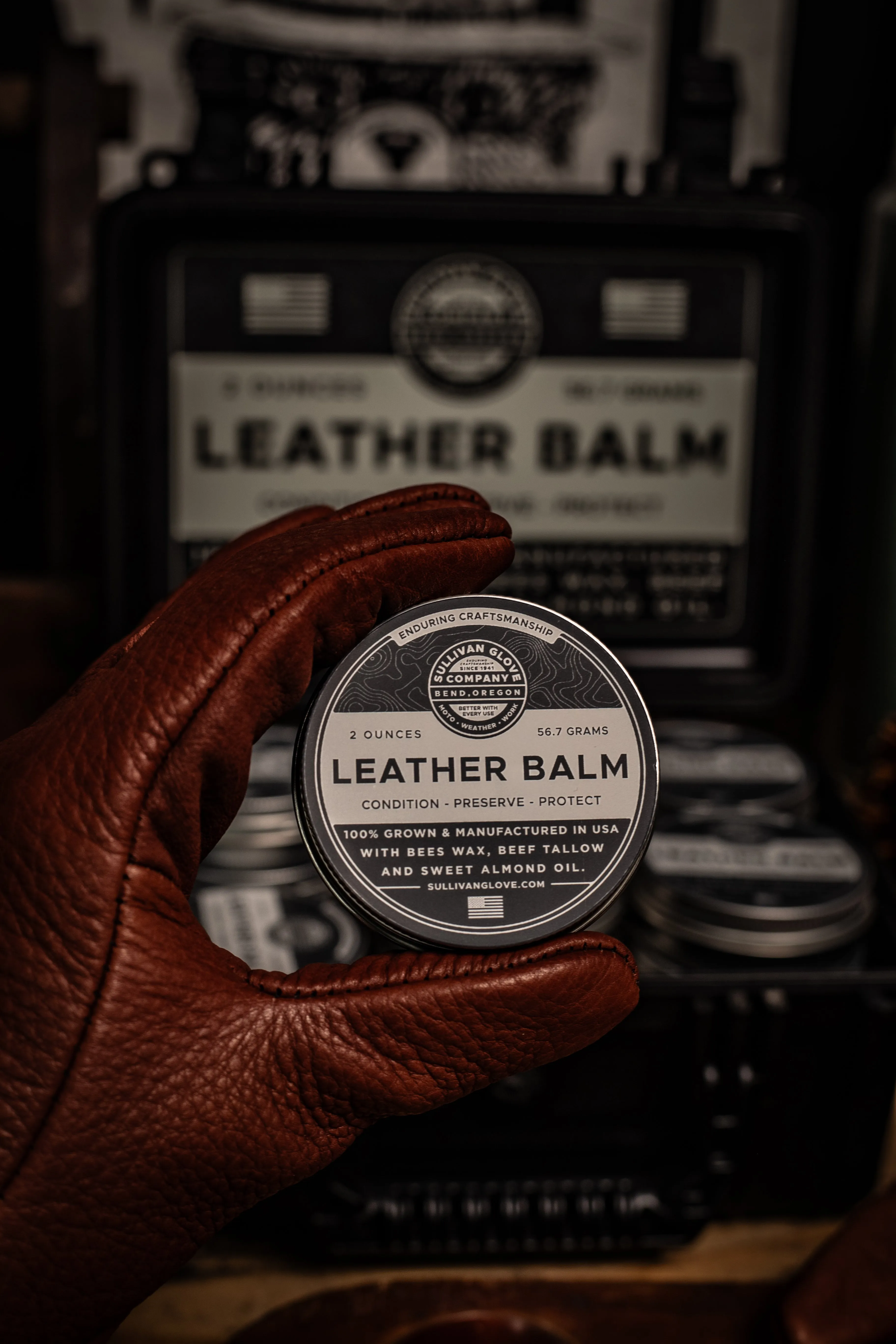 SGC Leather Balm and Leather Conditioner sold by Sullivan Glove
