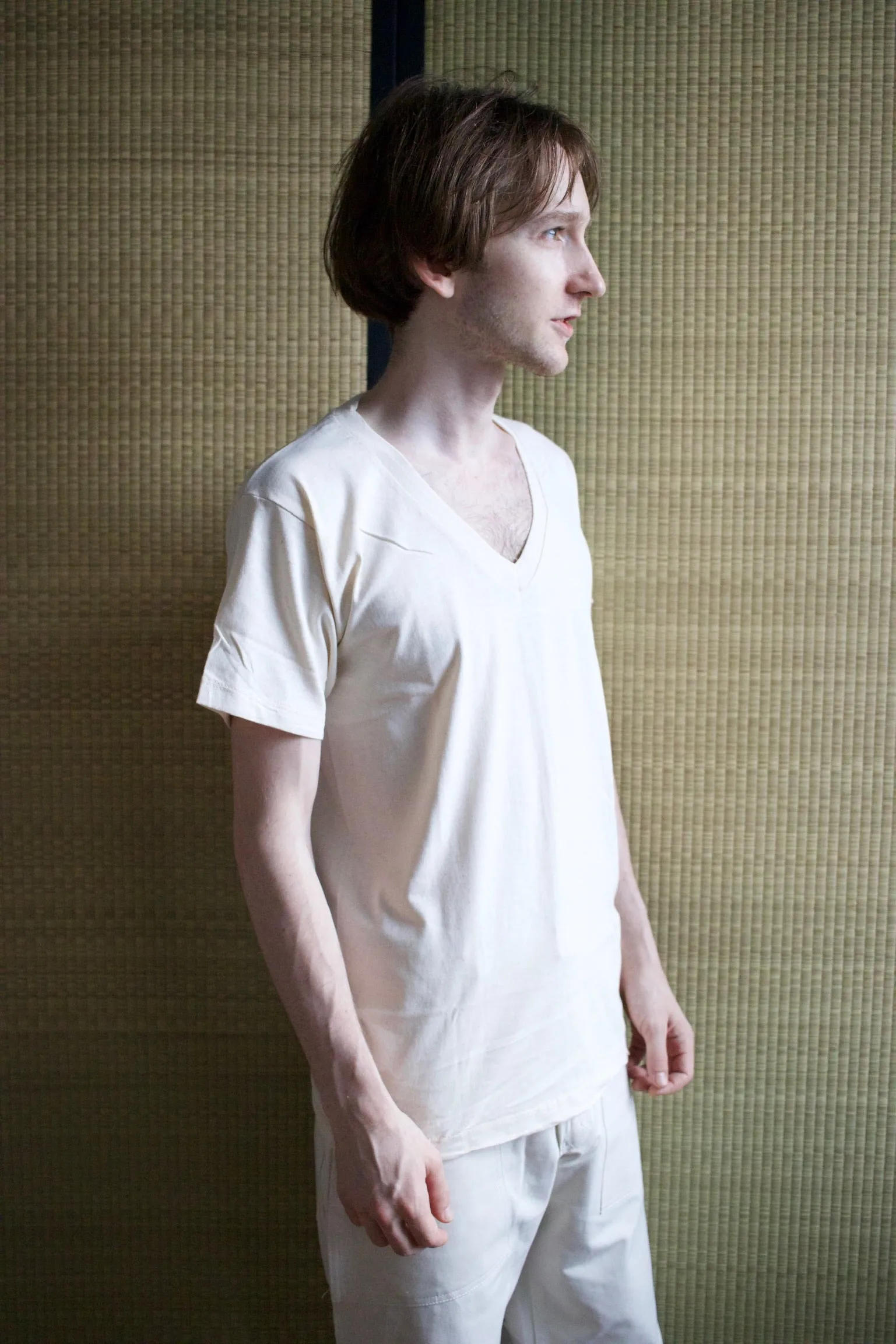 Unbleached Organic V-Neck T-Shirt sold by Unbleached Apparel product image thumbnail 2