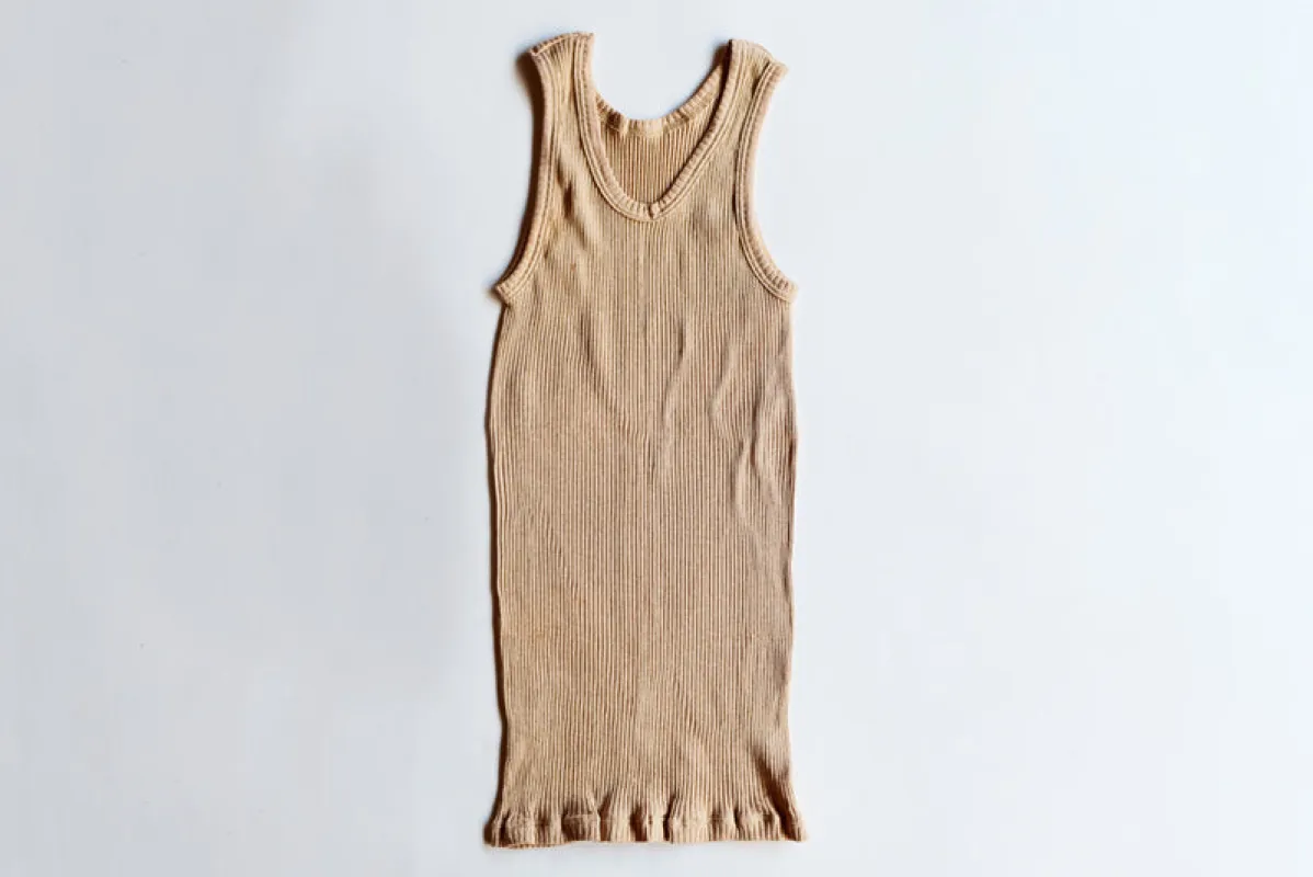 Foxfibre®️ Men’s Ribbed Tank Top sold by Unbleached Apparel