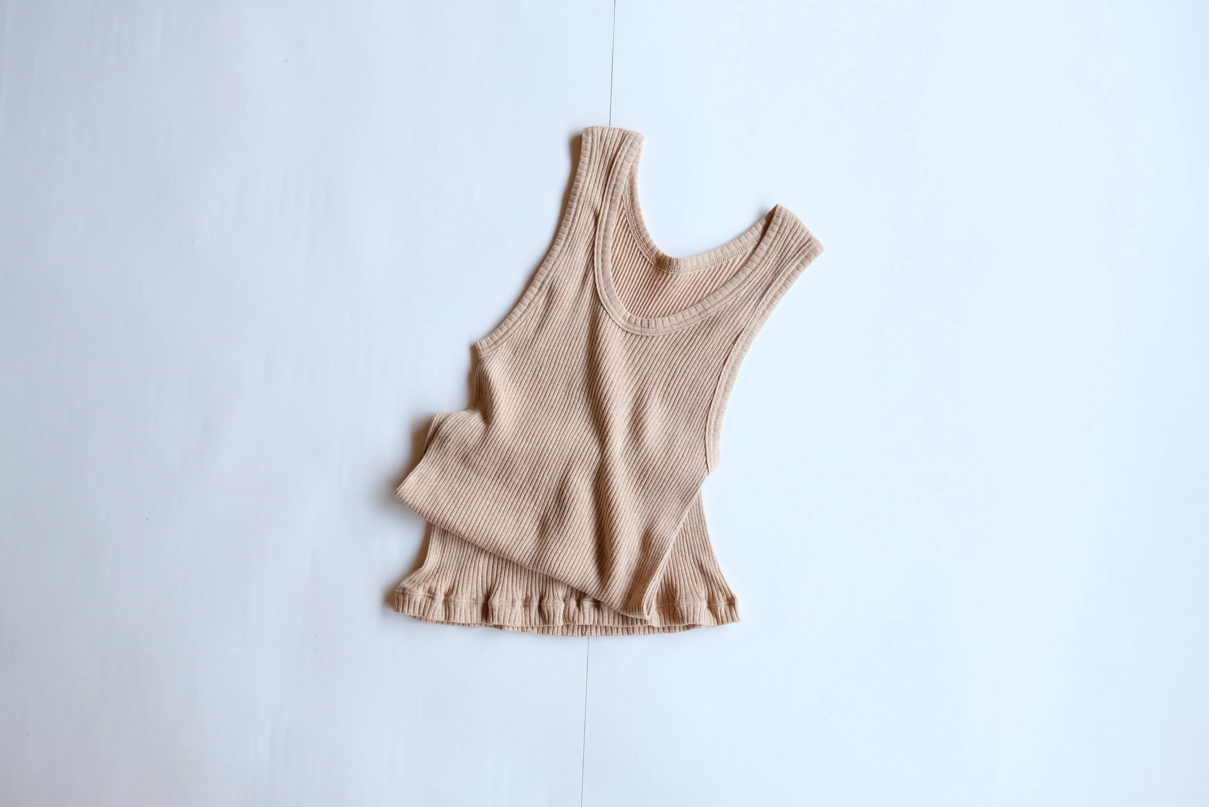 Foxfibre®️ Men’s Ribbed Tank Top sold by Unbleached Apparel product image thumbnail 2