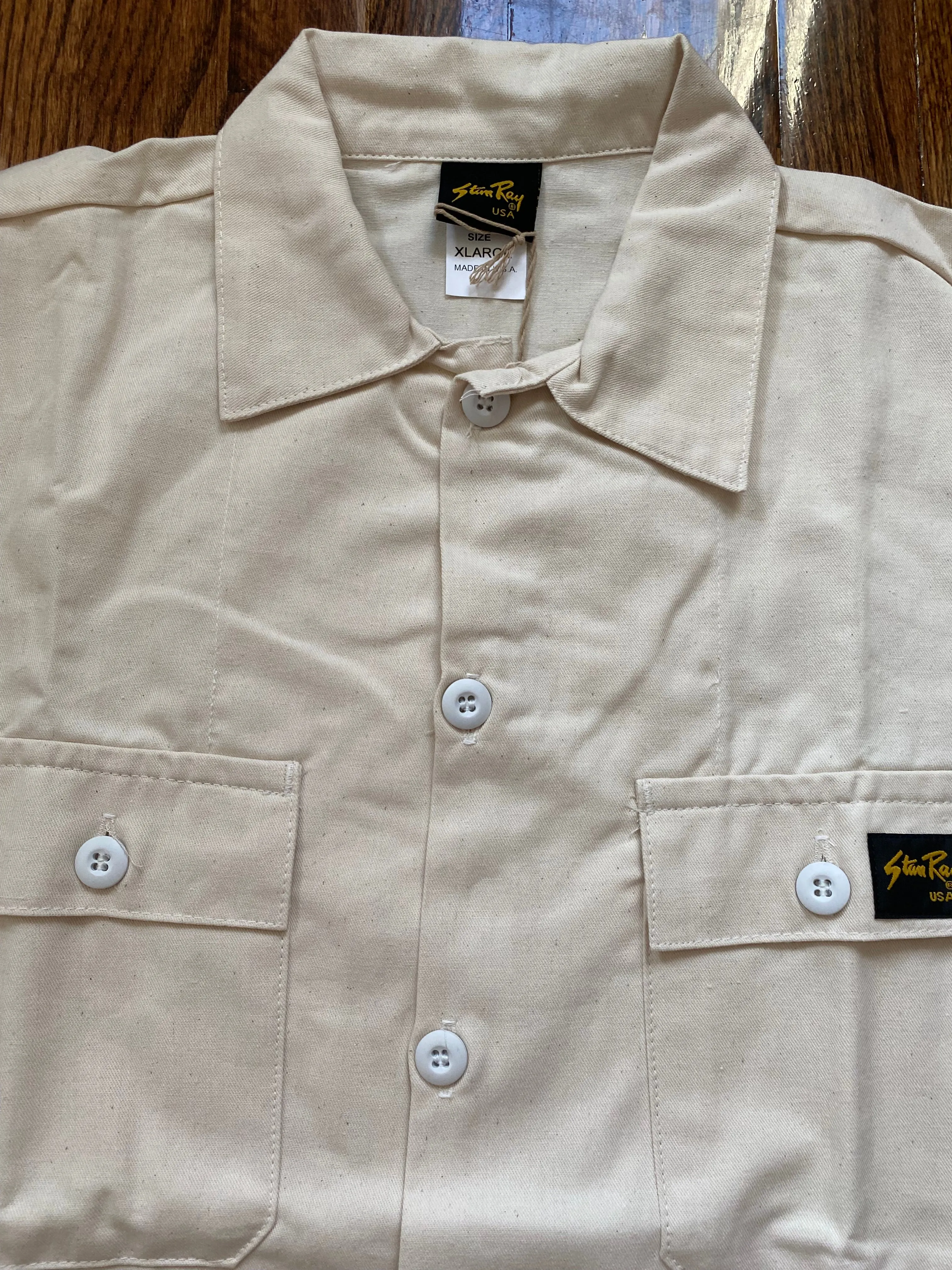 Stan Ray®️ Natural Fatigue Jacket sold by Unbleached Apparel product image thumbnail 4