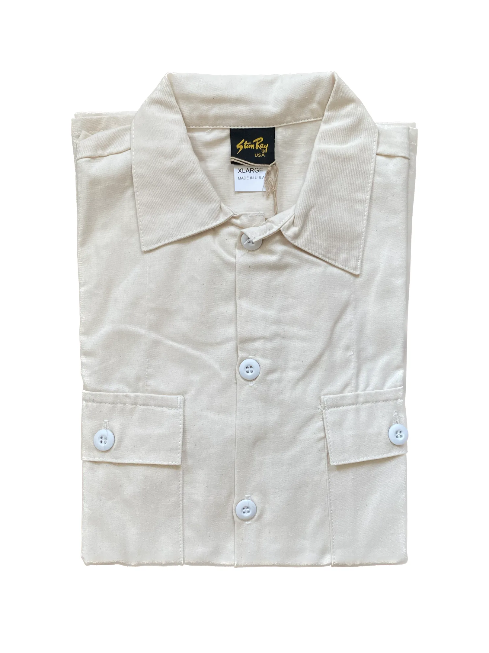 Stan Ray®️ Natural Fatigue Jacket sold by Unbleached Apparel