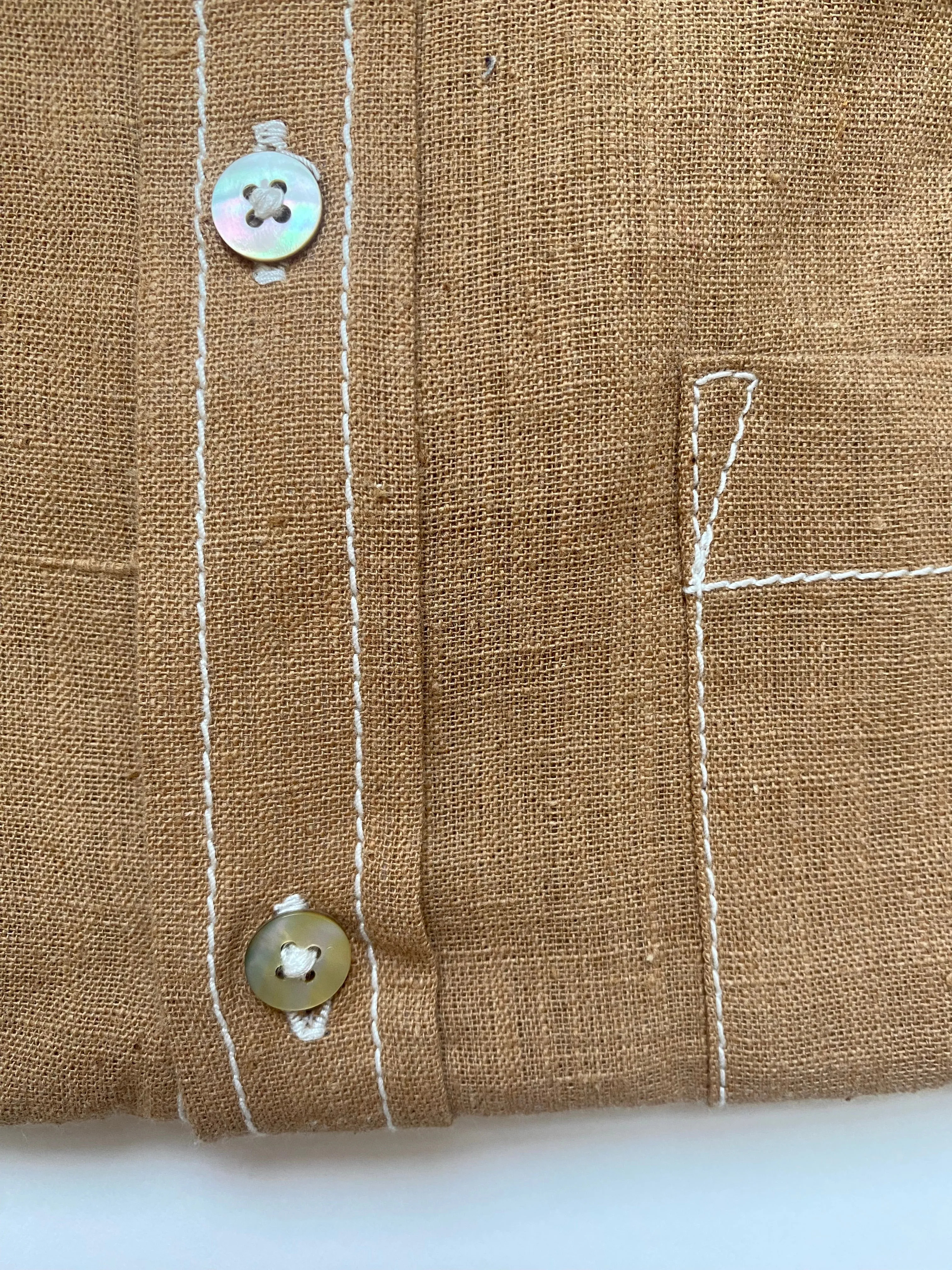 Undyed Brown Shirt sold by Unbleached Apparel product image thumbnail 3