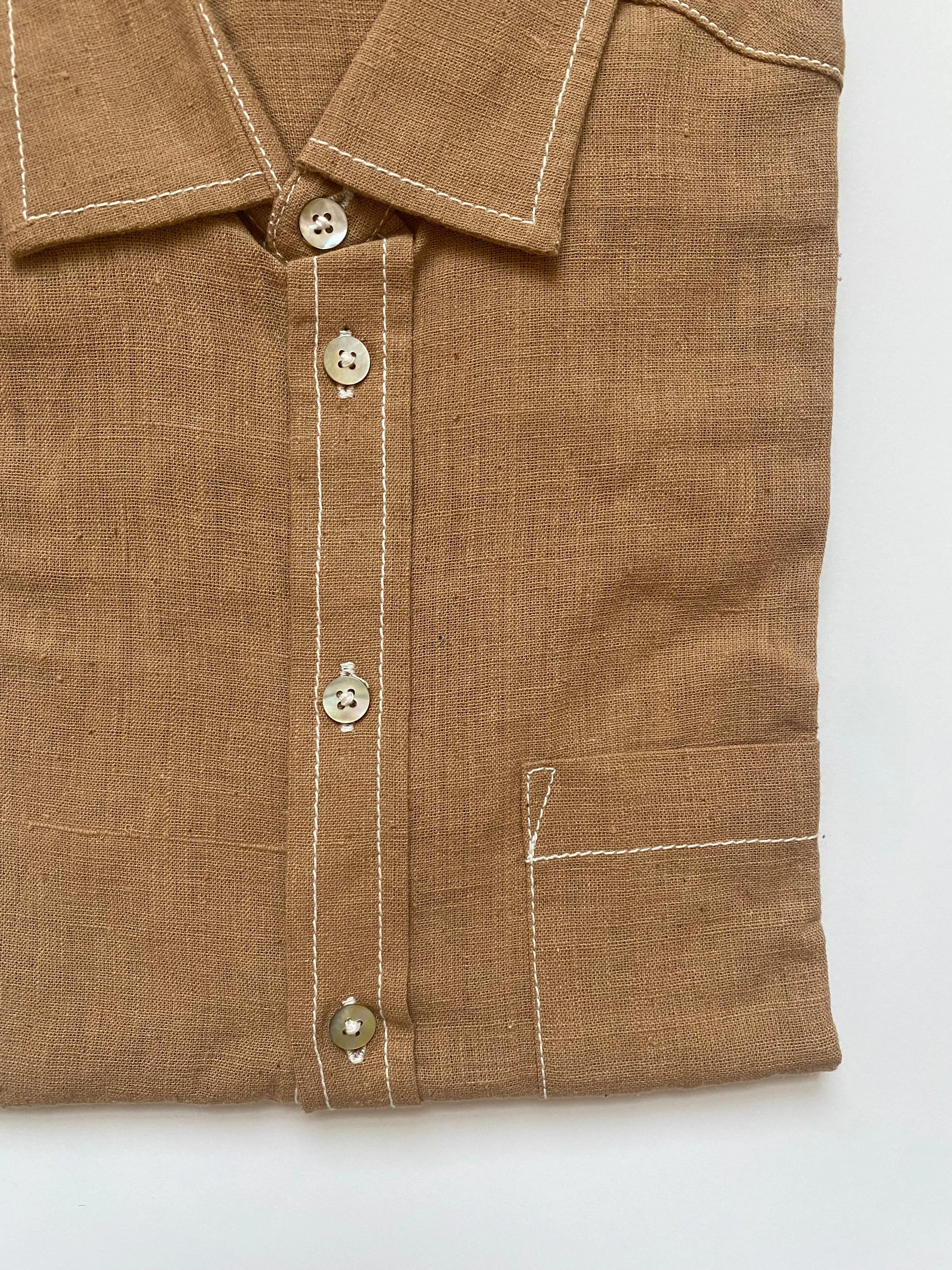 Undyed Brown Shirt sold by Unbleached Apparel product image thumbnail 2
