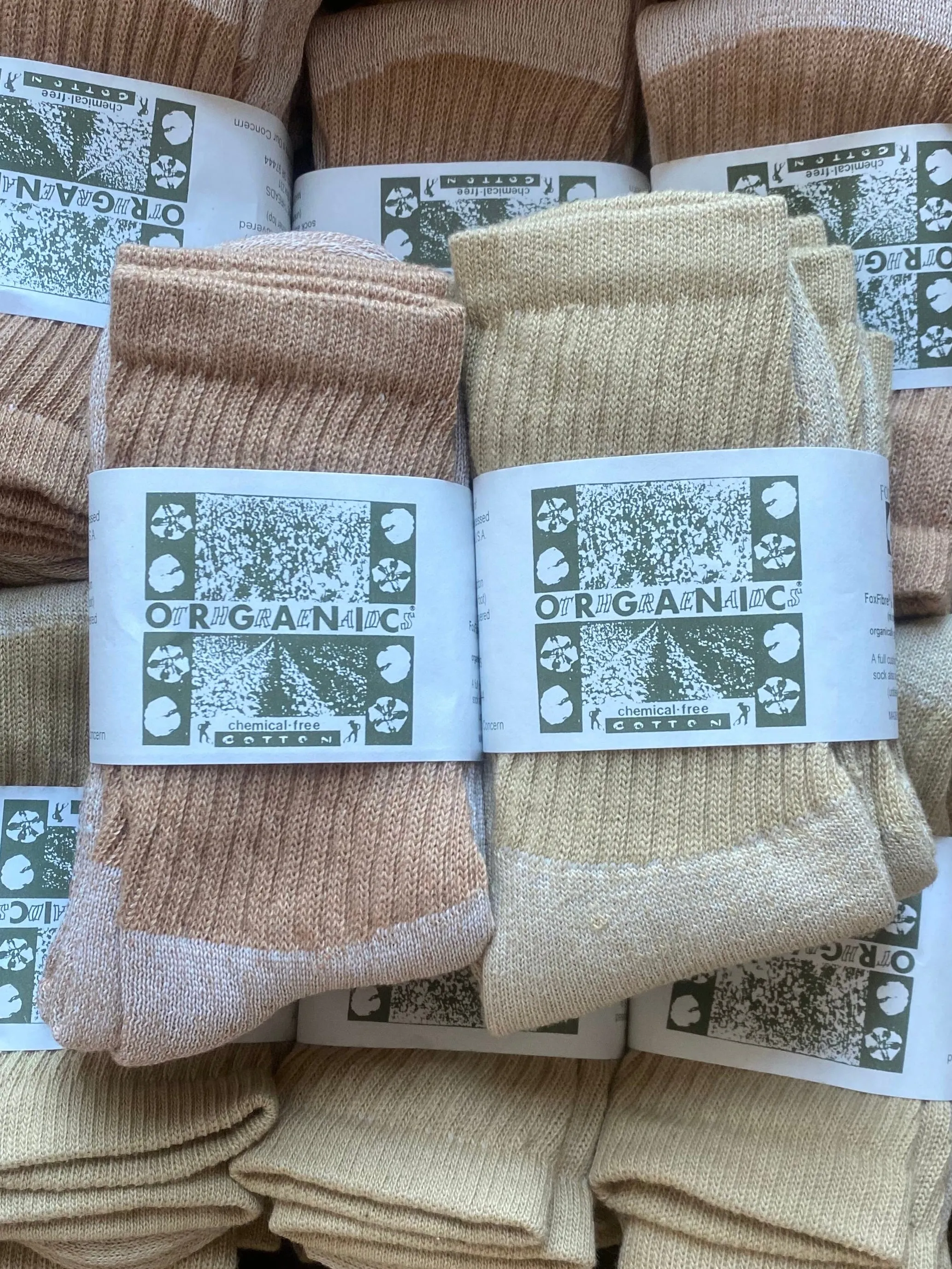 Foxfibre®️ Crew Socks 3-Pack (Mixed Colors) sold by Unbleached Apparel product image thumbnail 5