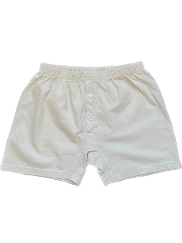 Unbleached Jersey Boxers sold by Unbleached Apparel