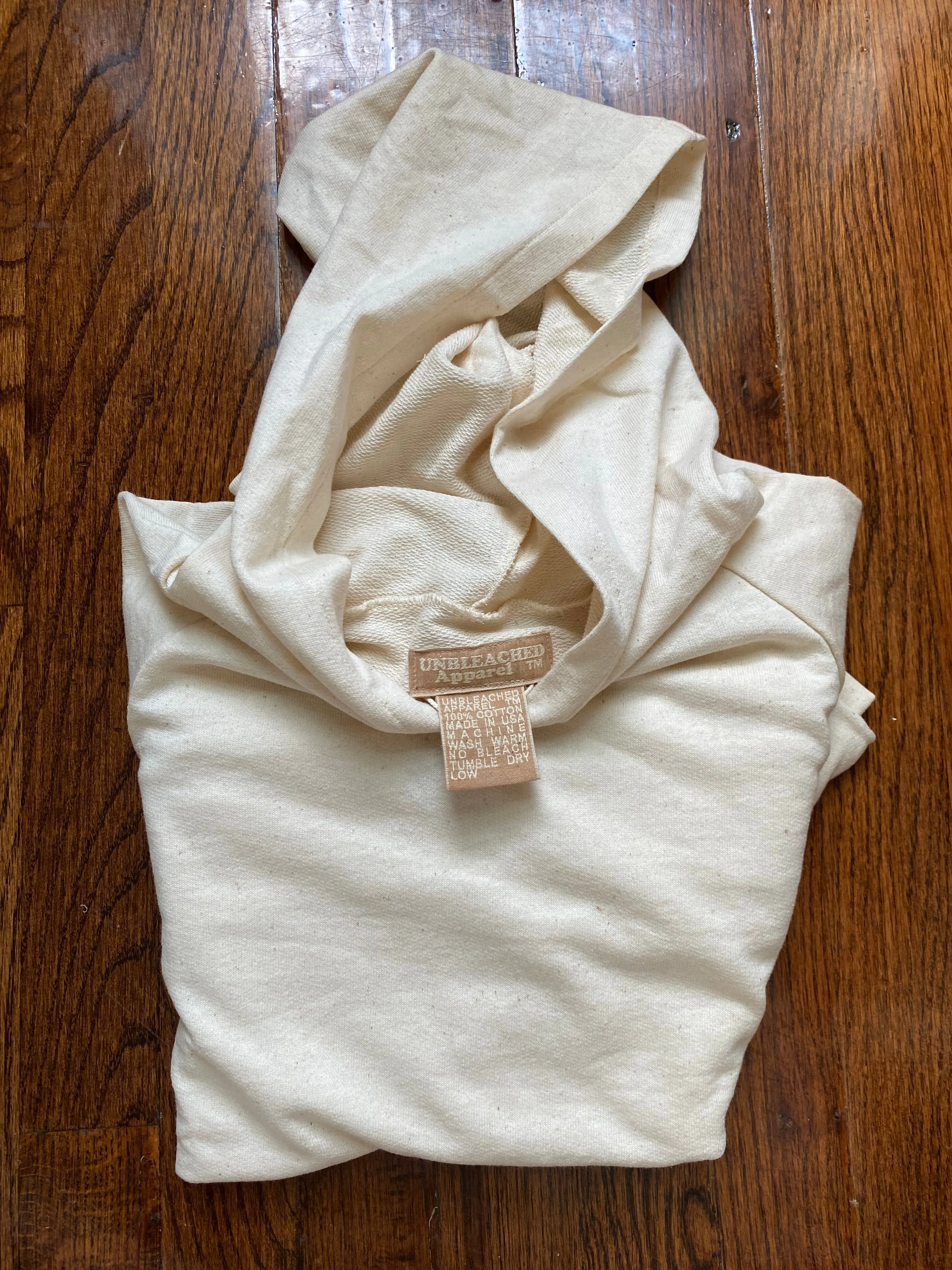 Undyed Organic Hoodie sold by Unbleached Apparel product image thumbnail 4