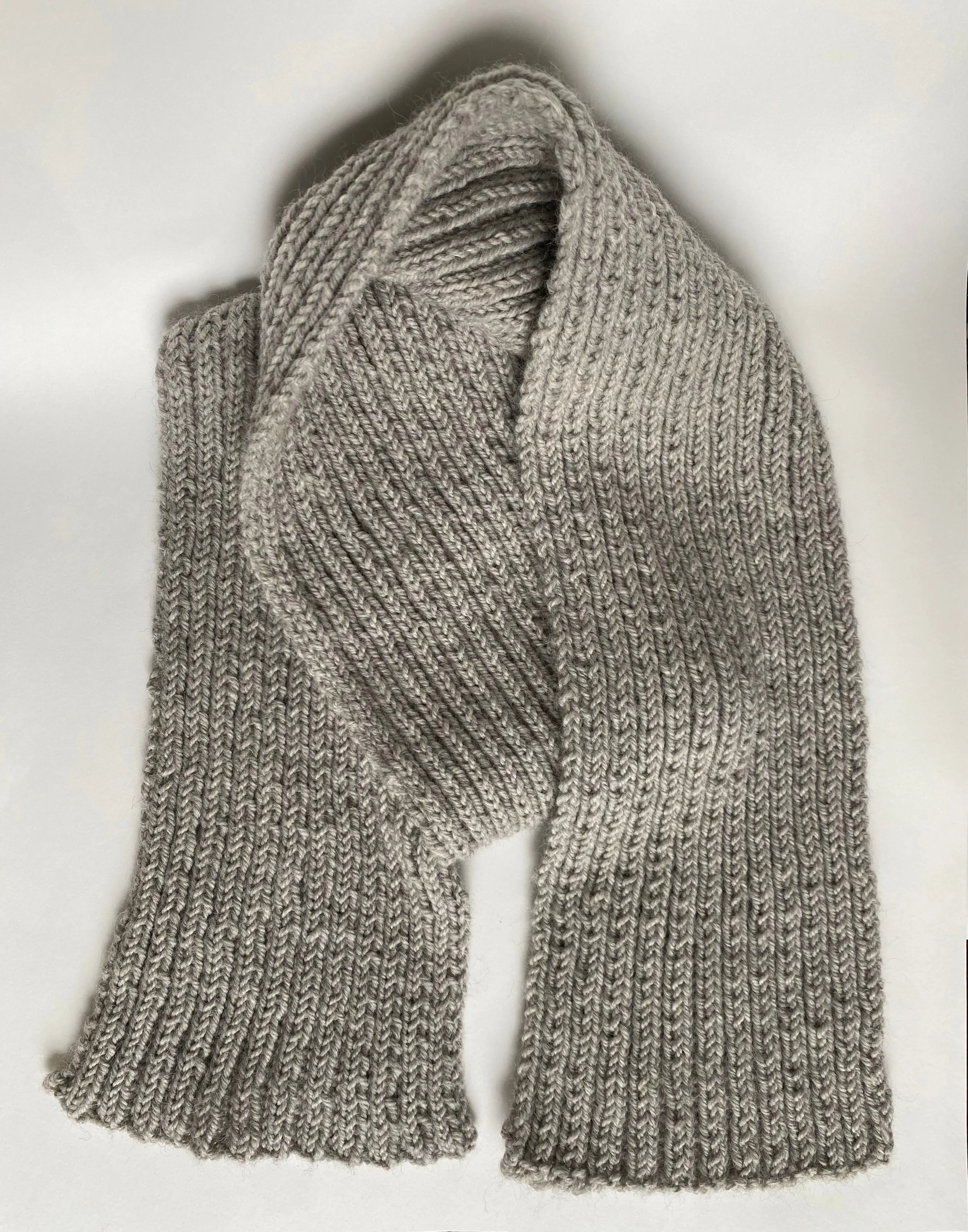 Hand-Knit Undyed Alpaca Scarf sold by Unbleached Apparel product image thumbnail 4