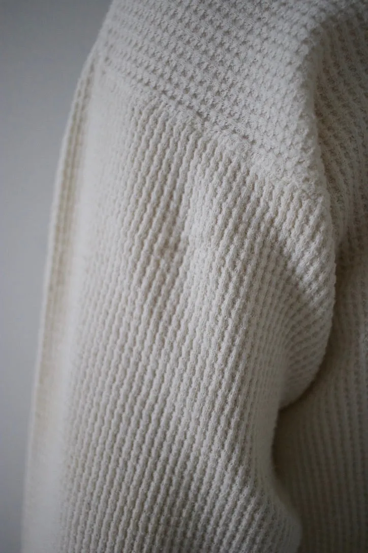 Organic 7oz Waffle Knit Thermal Shirt sold by Unbleached Apparel product image thumbnail 5