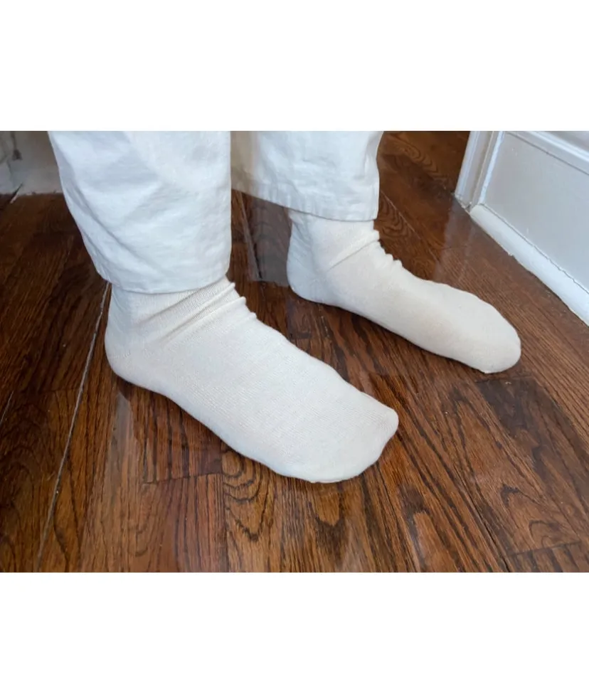 100% Organic Cotton Crew Socks sold by Unbleached Apparel