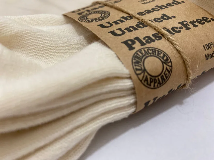 100% Organic Cotton Crew Socks sold by Unbleached Apparel product image thumbnail 3