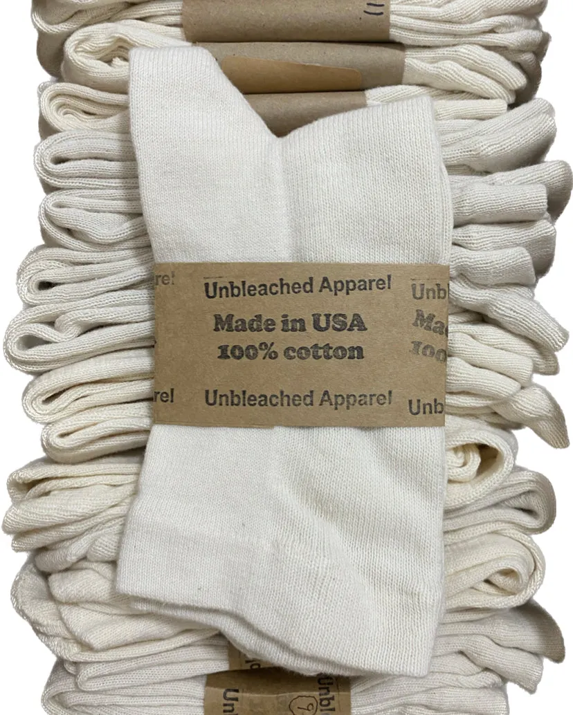 100% Organic Cotton Crew Socks sold by Unbleached Apparel product image thumbnail 4