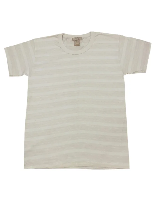 Natural Stripe T-Shirt made by Unbleached Apparel