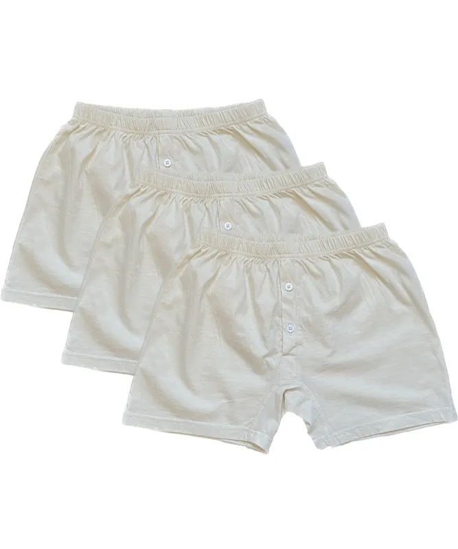 Jersey Boxers 3 Pack sold by Unbleached Apparel