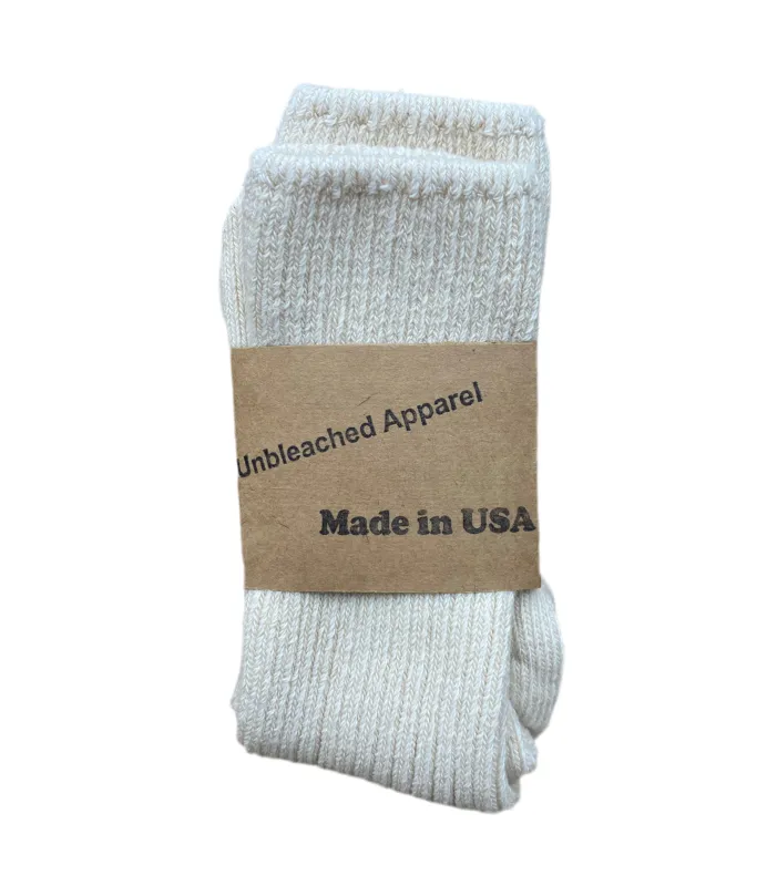 Unbleached Cotton Socks sold by Unbleached Apparel