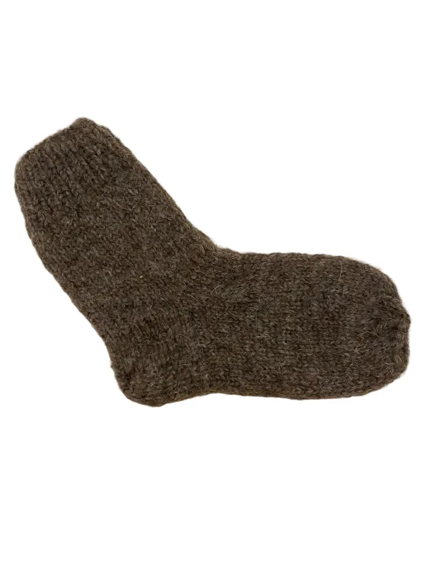 100% Wool Hand Knit Socks made by Unbleached Apparel