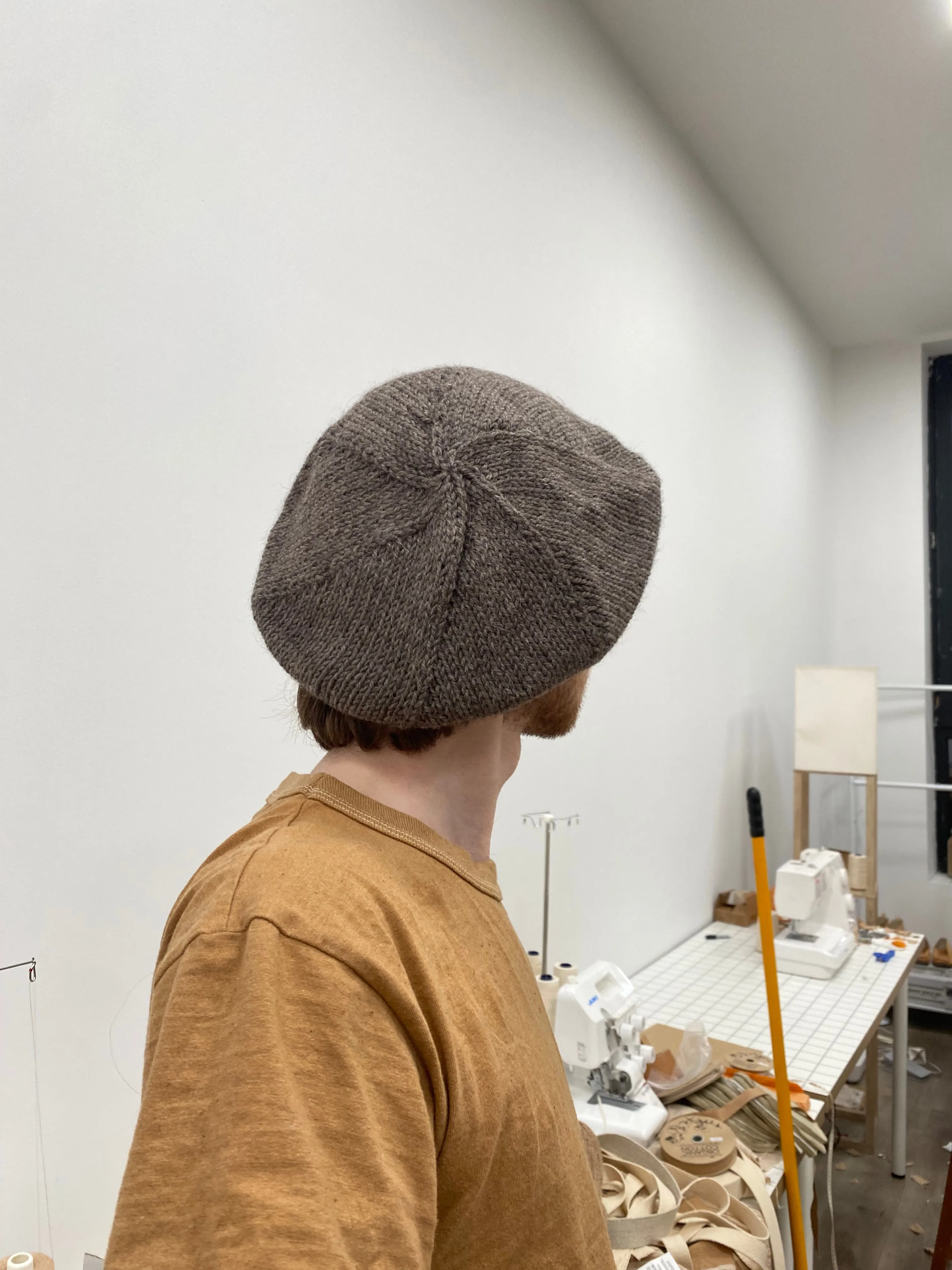 Hand Knit Undyed Alpaca Beret sold by Unbleached Apparel product image thumbnail 5