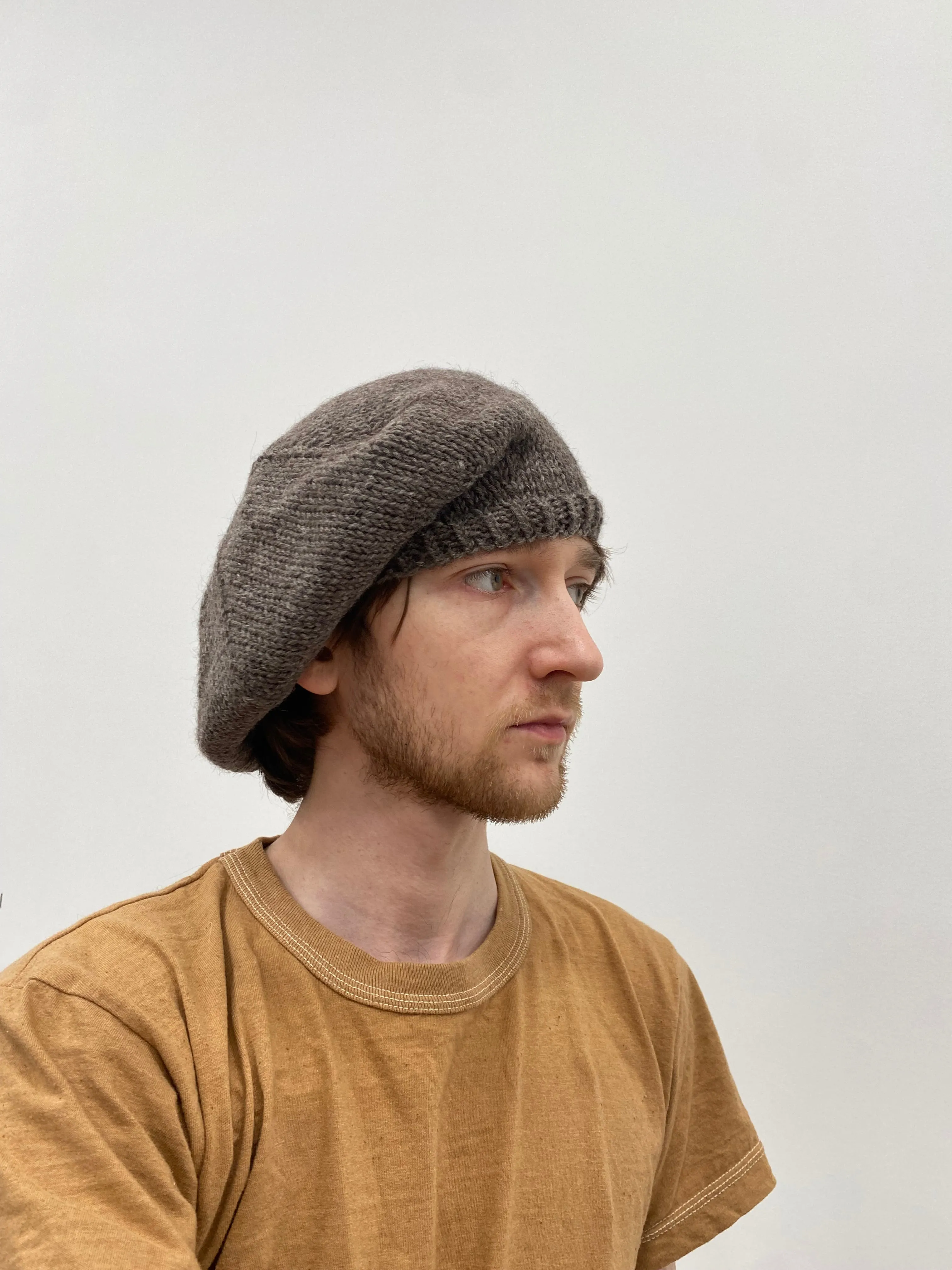 Hand Knit Undyed Alpaca Beret sold by Unbleached Apparel product image thumbnail 4