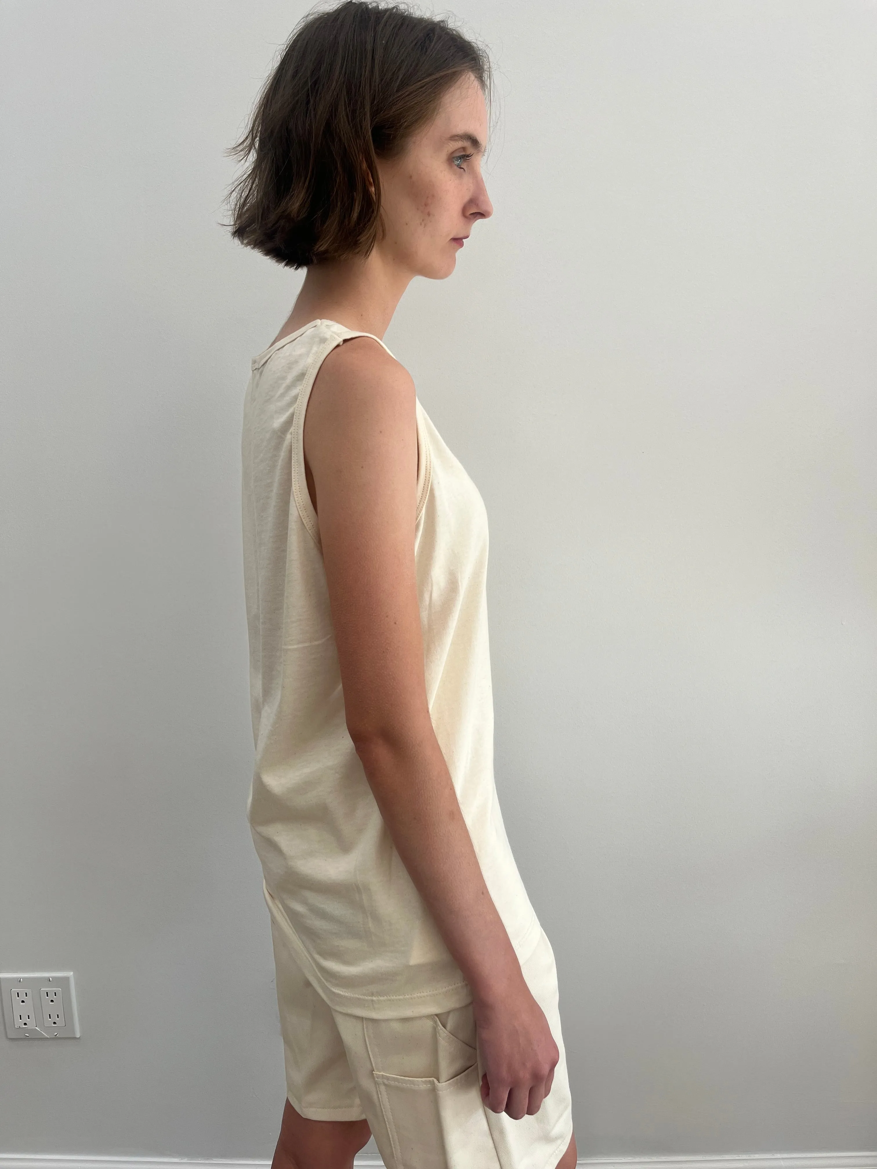 Ladies Organic Cotton Tank Top sold by Unbleached Apparel product image thumbnail 3