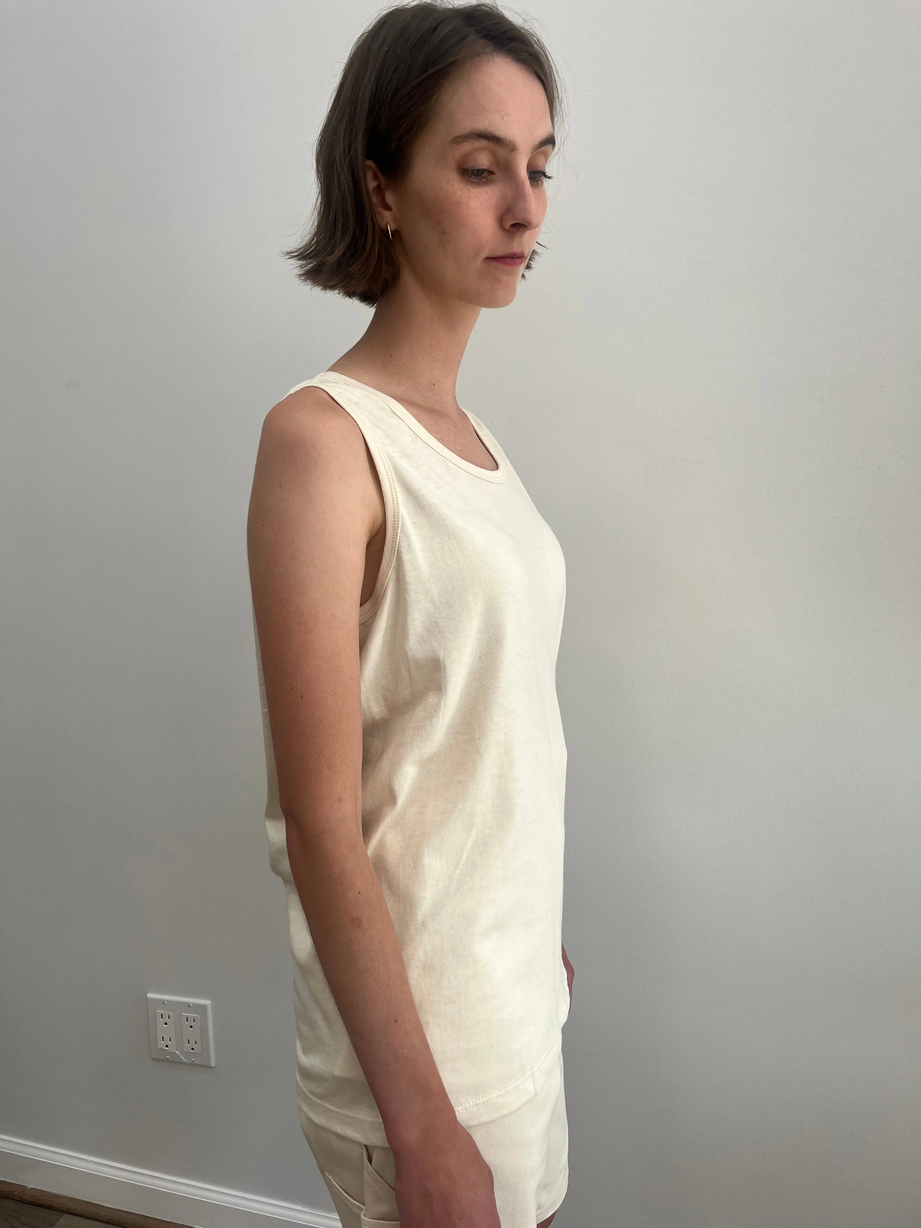 Ladies Organic Cotton Tank Top sold by Unbleached Apparel product image thumbnail 2