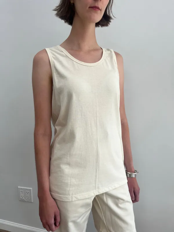 Ladies Organic Cotton Tank Top made by Unbleached Apparel