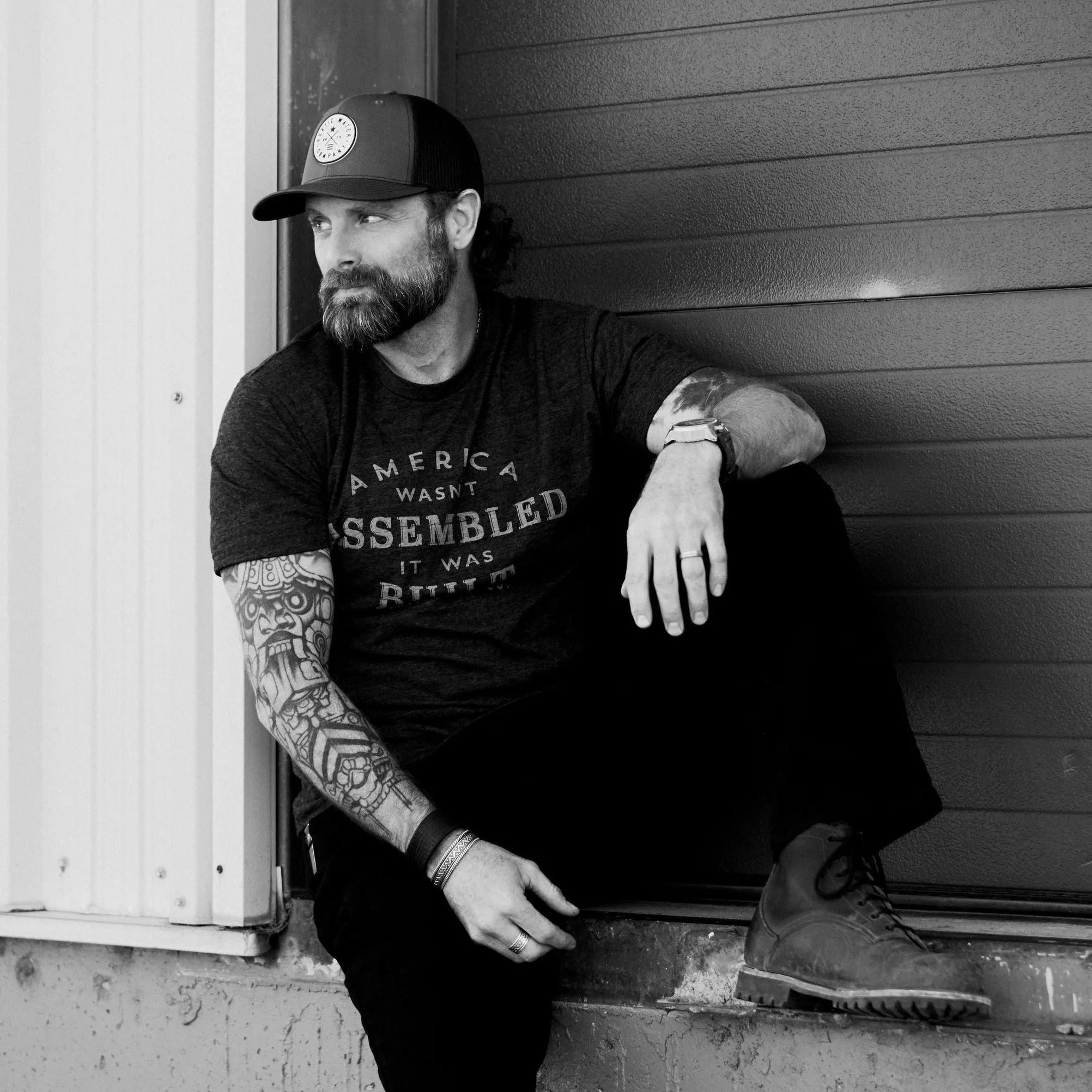 America Wasn't Assembled T-Shirt sold by Vortic Watches product image thumbnail 4