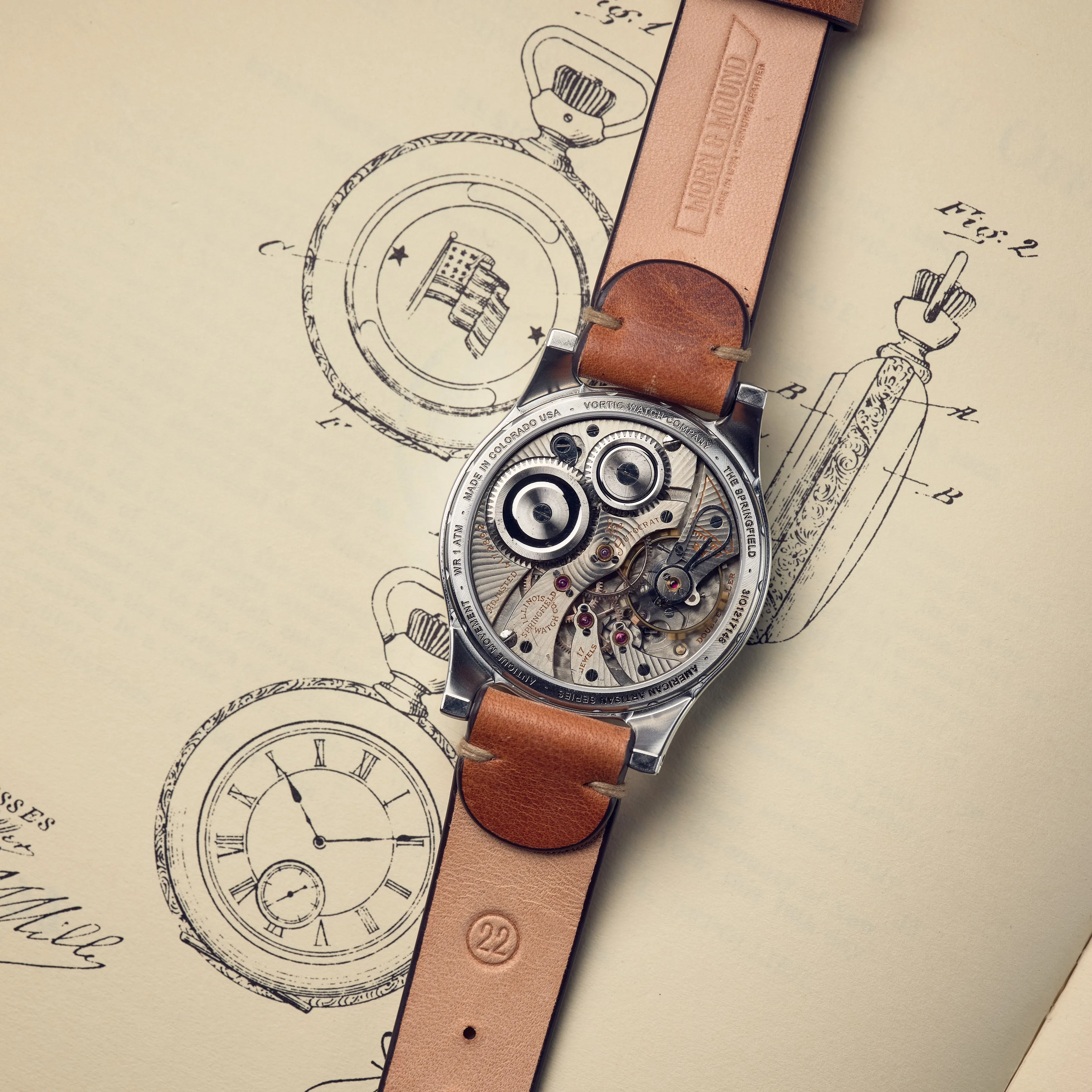 The Springfield 148 (45mm) sold by Vortic Watches product image thumbnail 3