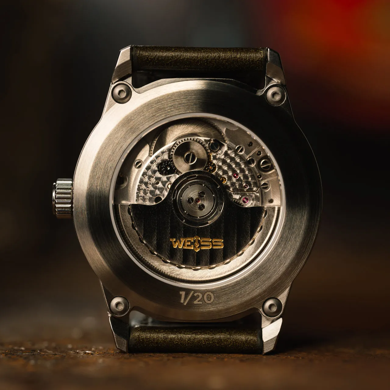 *Limited Edition* Titanium 38mm Automatic Standard Issue Field Watch with Date: Nashville Dial + Signal Orange Second Hand sold by Weiss Watch Company product image thumbnail 5