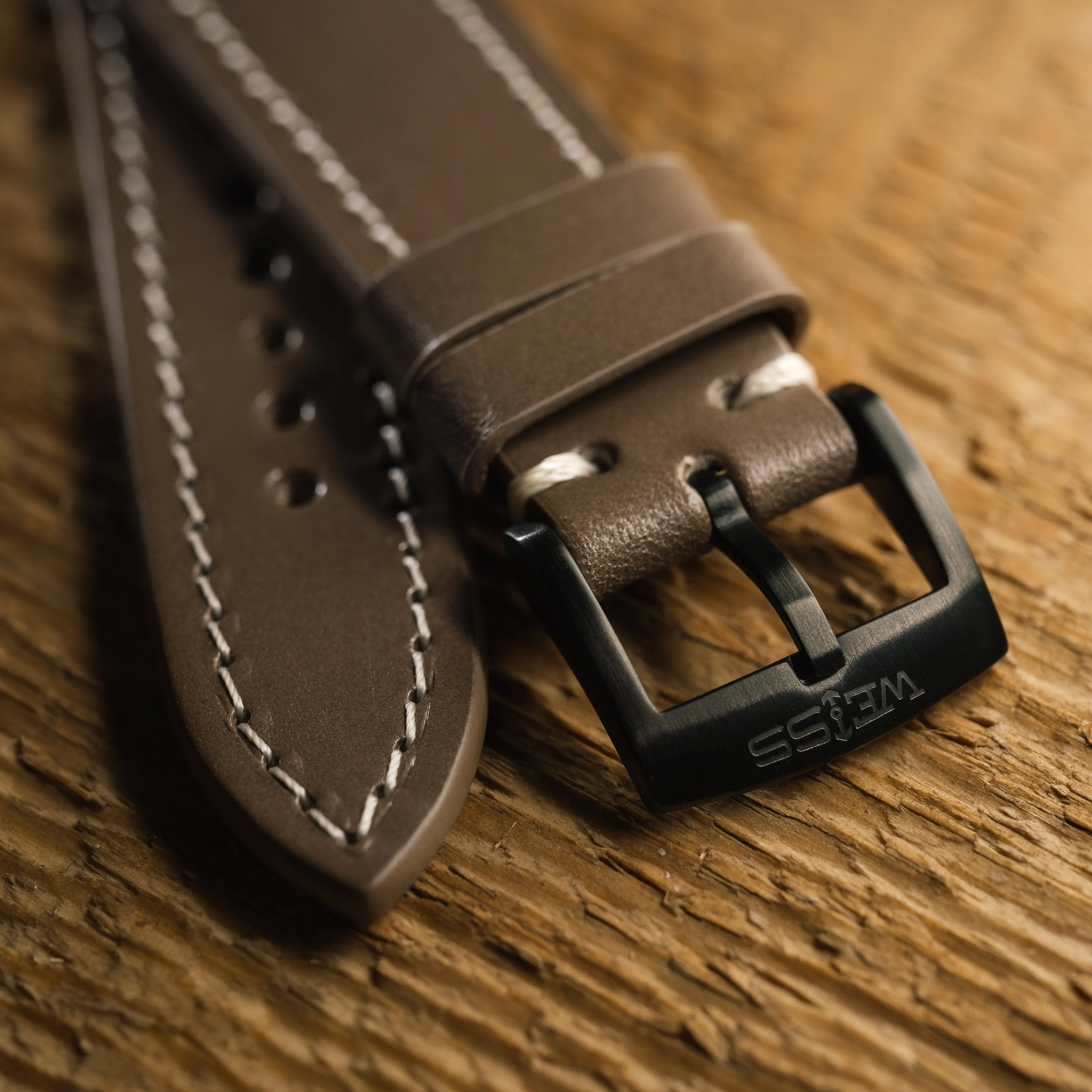 Buttero Taupe Leather Strap sold by Weiss Watch Company product image thumbnail 4