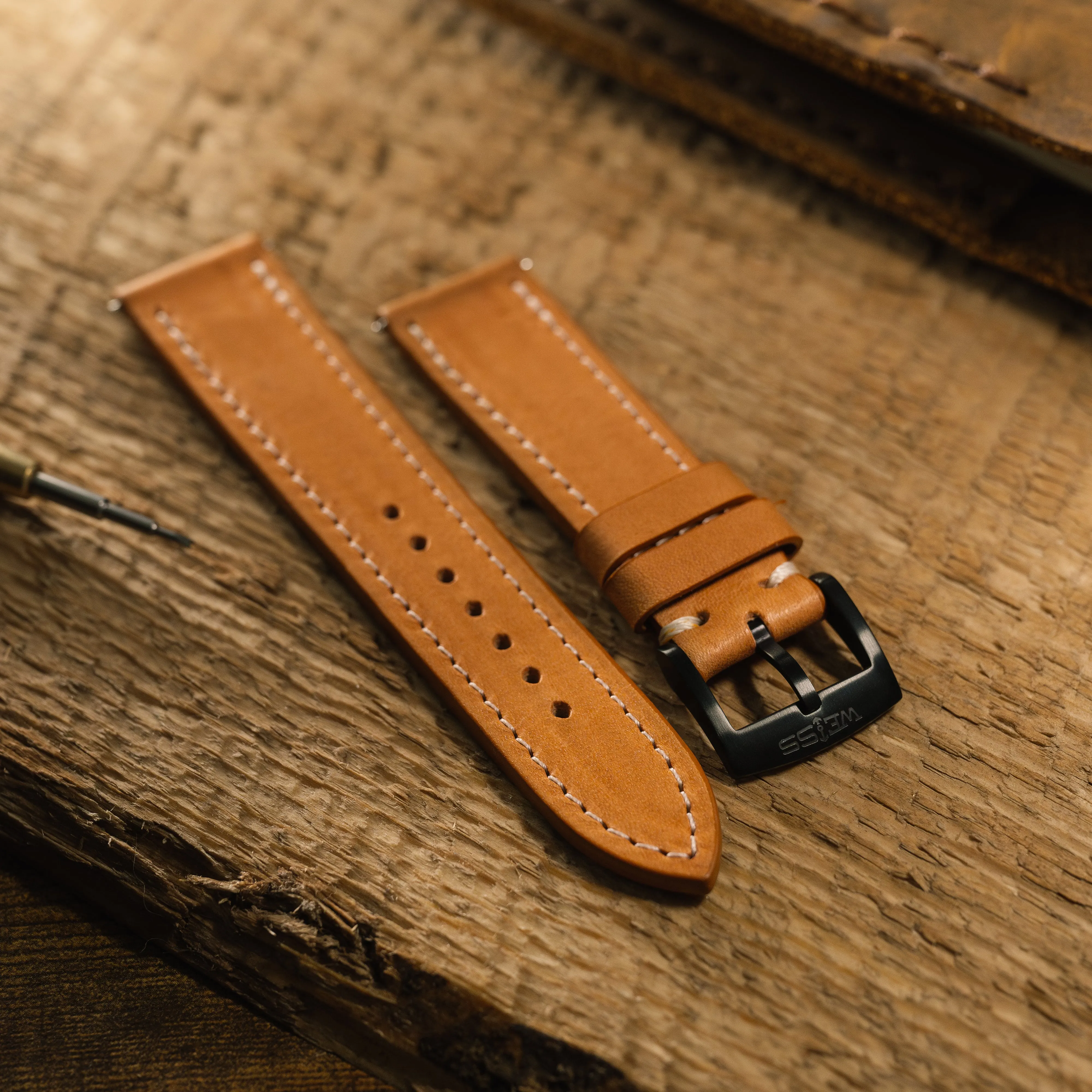 Elbamatt Cammello Leather Strap sold by Weiss Watch Company product image thumbnail 3