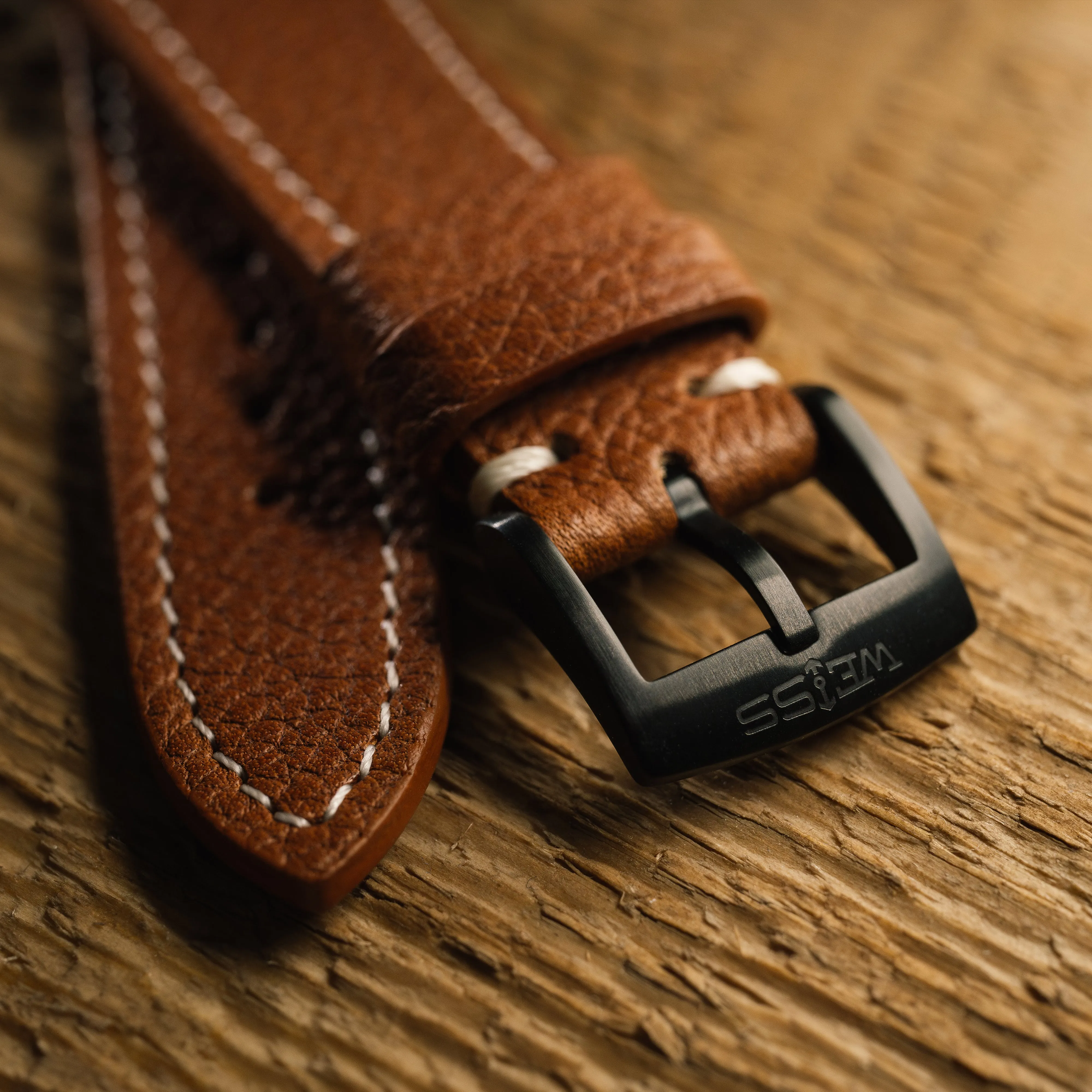 Novonappa Foulonné Gold Leather Strap sold by Weiss Watch Company product image thumbnail 4