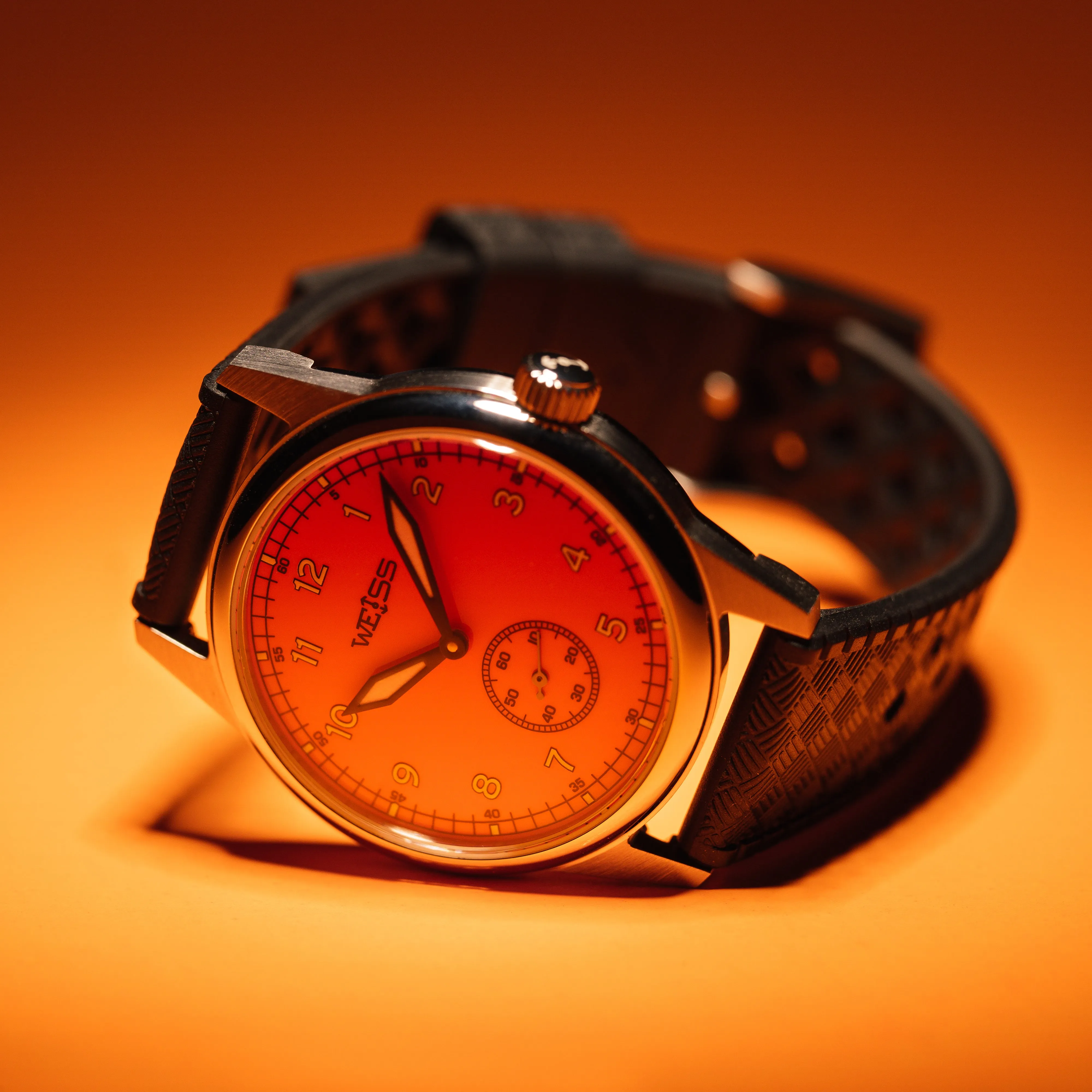 *Limited Edition* 38mm Standard Issue Field Watch: Tangerine Dial sold by Weiss Watch Company product image thumbnail 3
