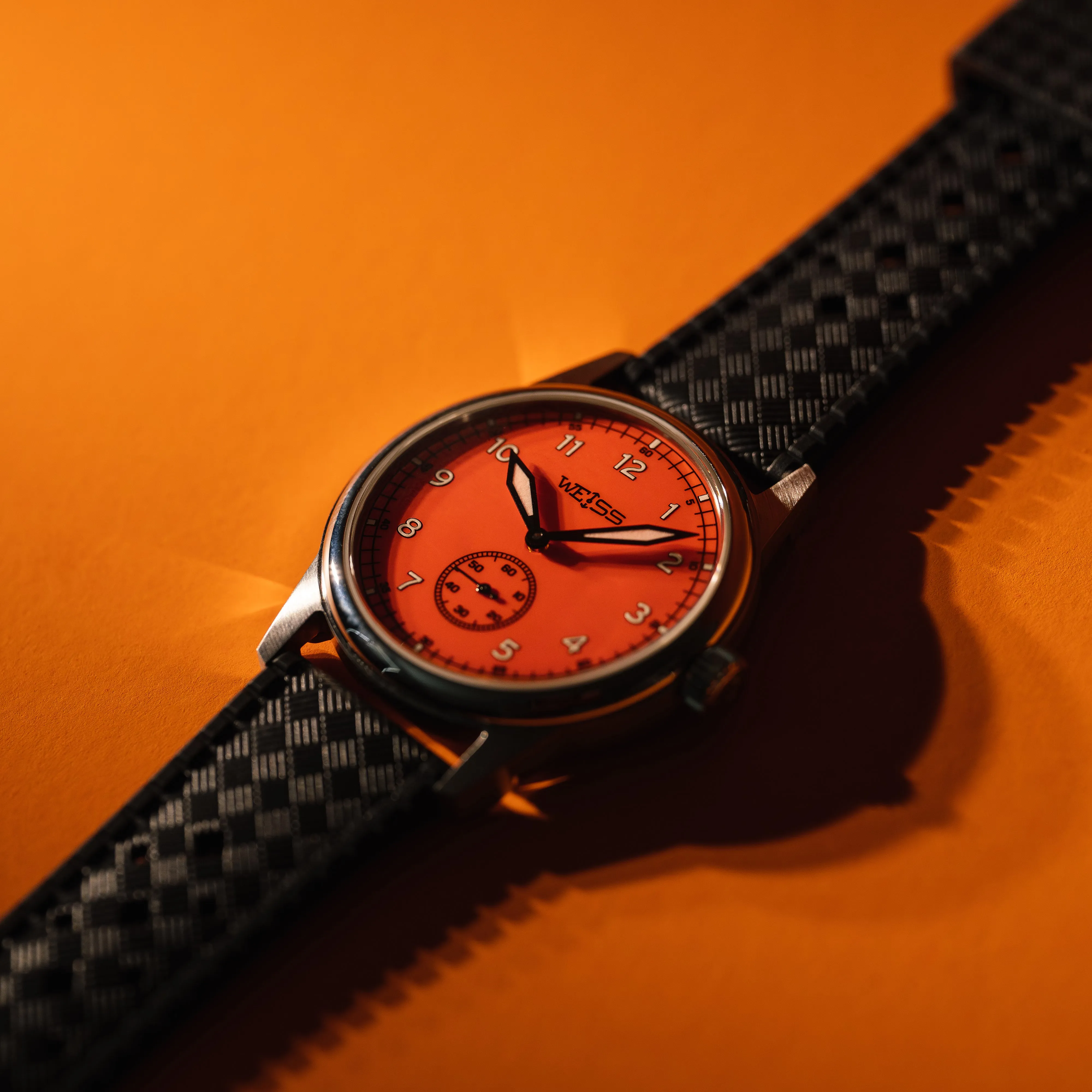 *Limited Edition* 38mm Standard Issue Field Watch: Tangerine Dial sold by Weiss Watch Company product image thumbnail 4