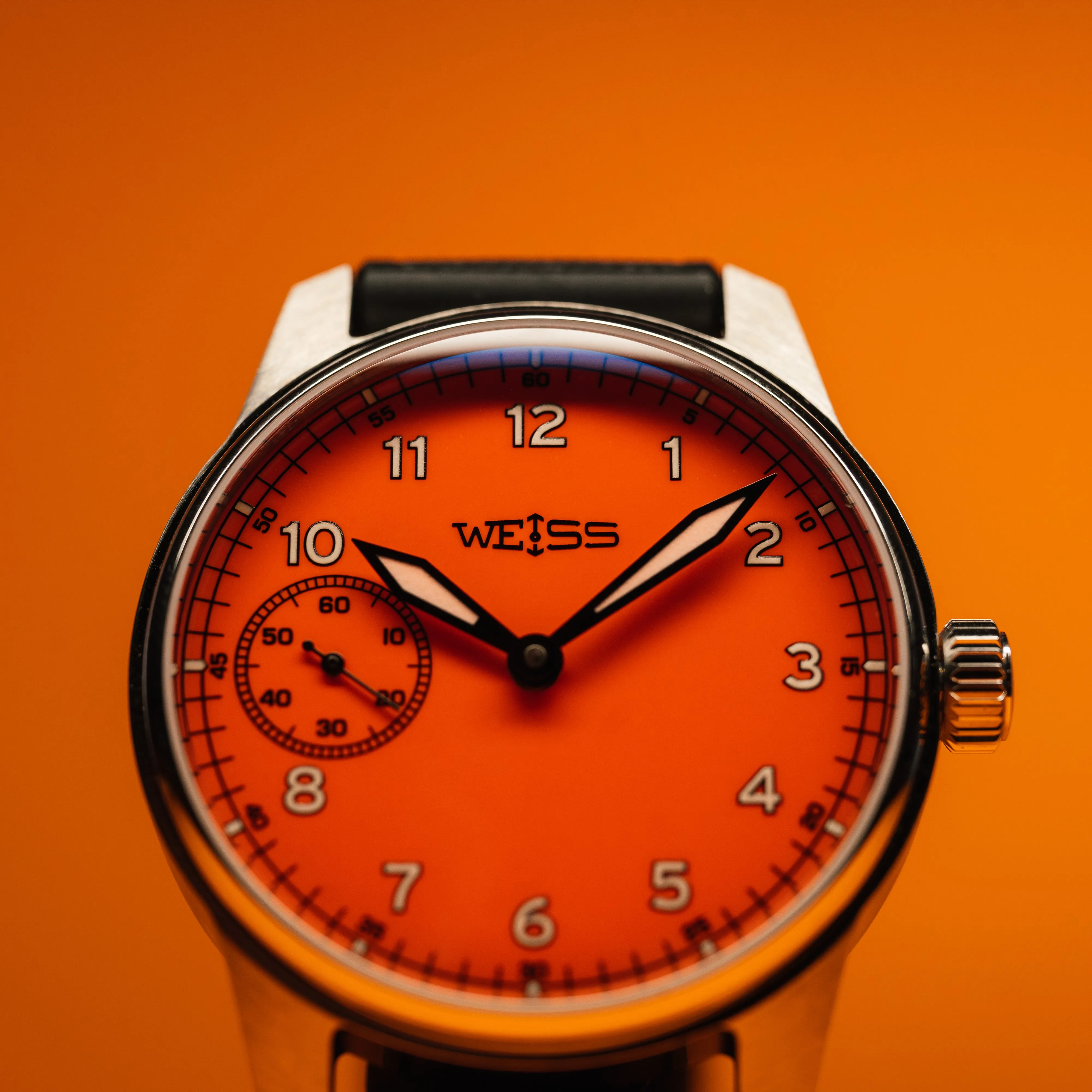 *Limited Edition* 42mm Standard Issue Field Watch: Tennessee Tangerine sold by Weiss Watch Company product image thumbnail 2