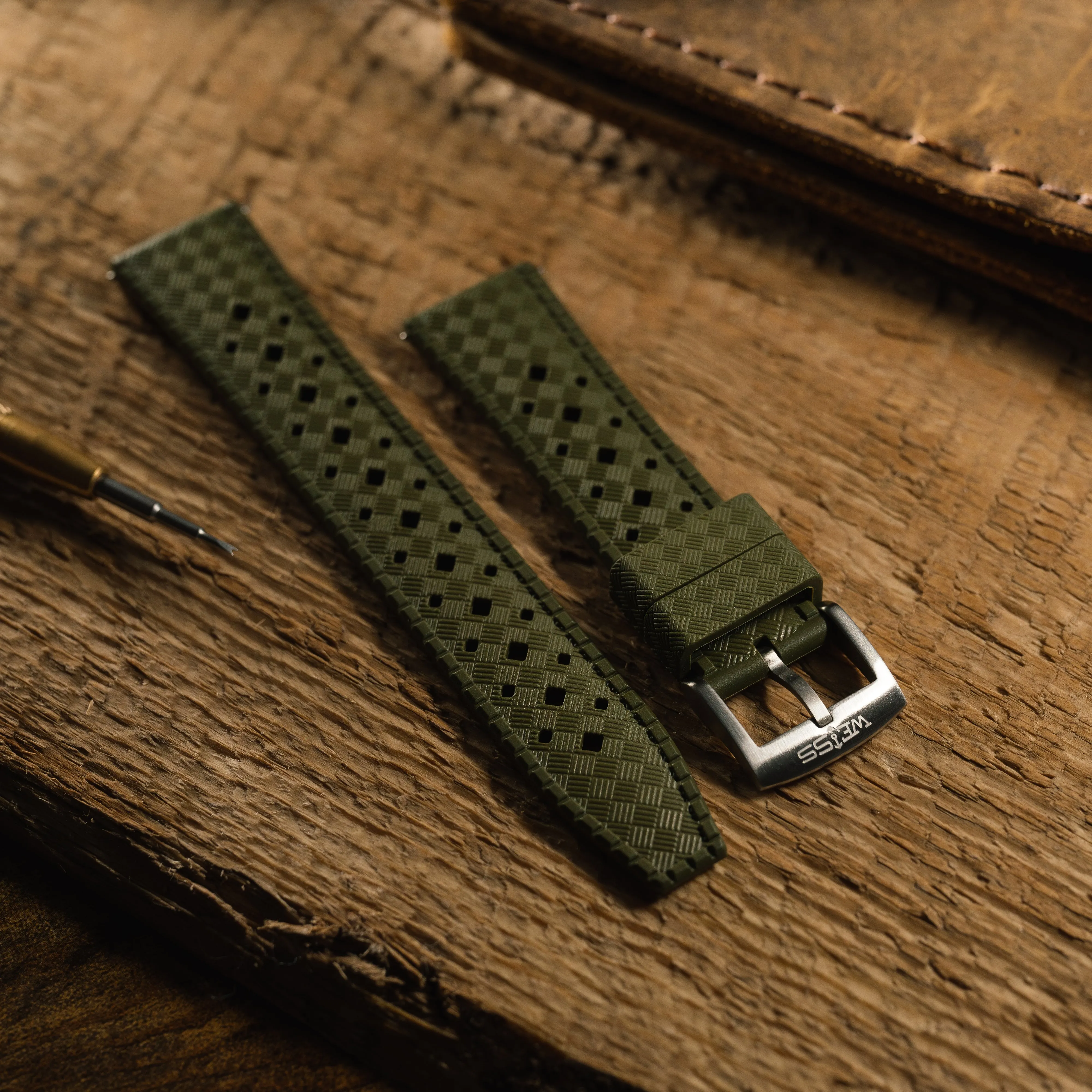 Natural Rubber Strap sold by Weiss Watch Company