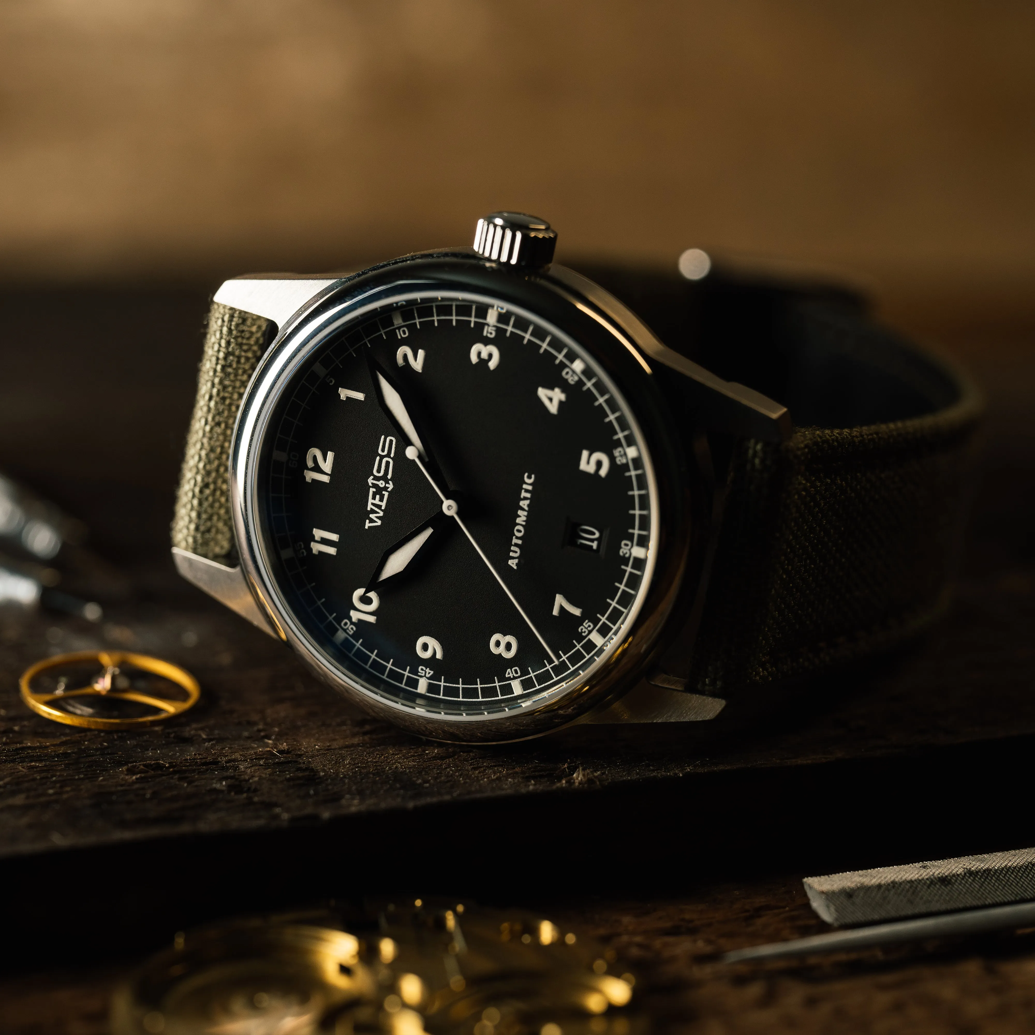 38mm Automatic Standard Issue Field Watch with Date sold by Weiss Watch Company product image thumbnail 5