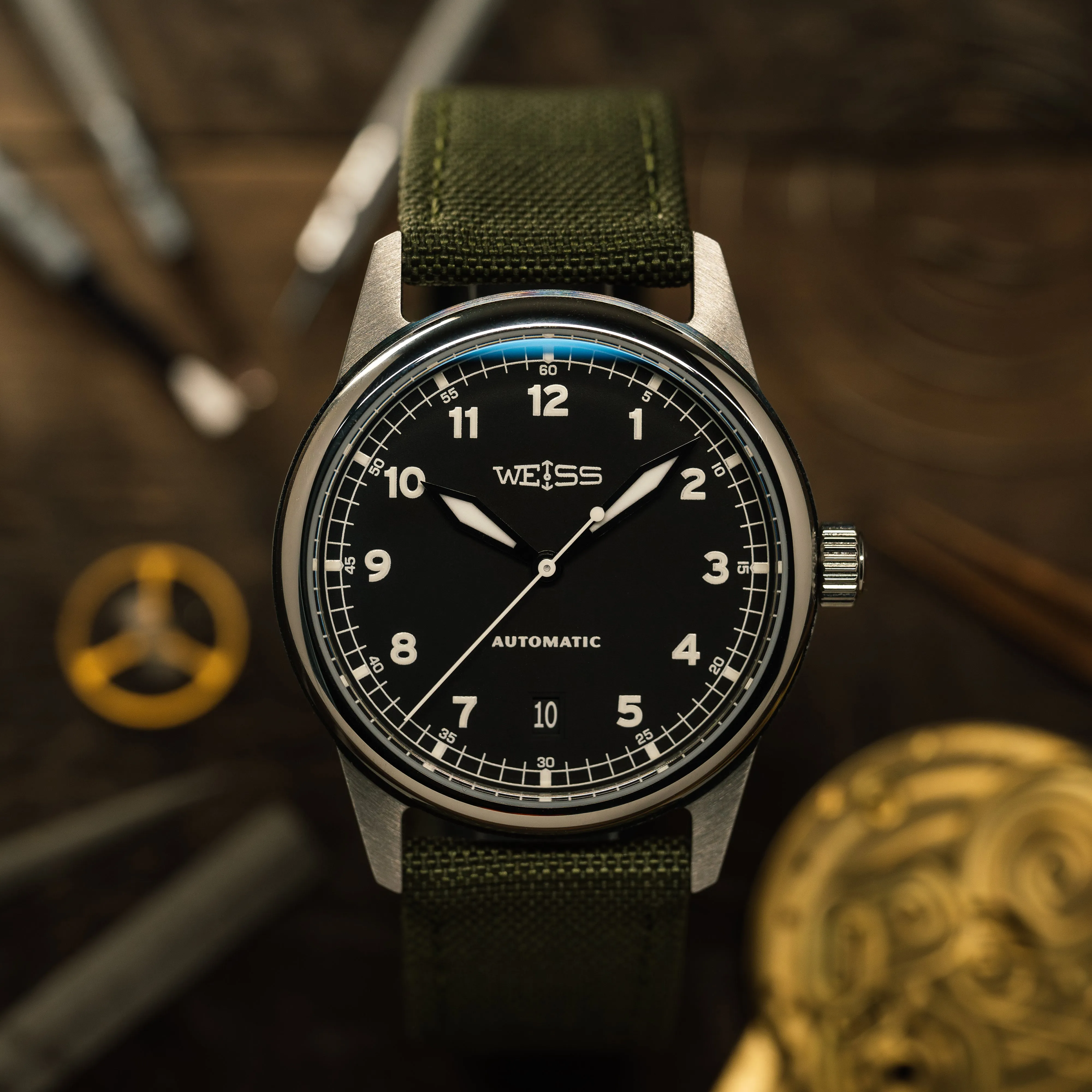 38mm Automatic Standard Issue Field Watch with Date sold by Weiss Watch Company product image thumbnail 2