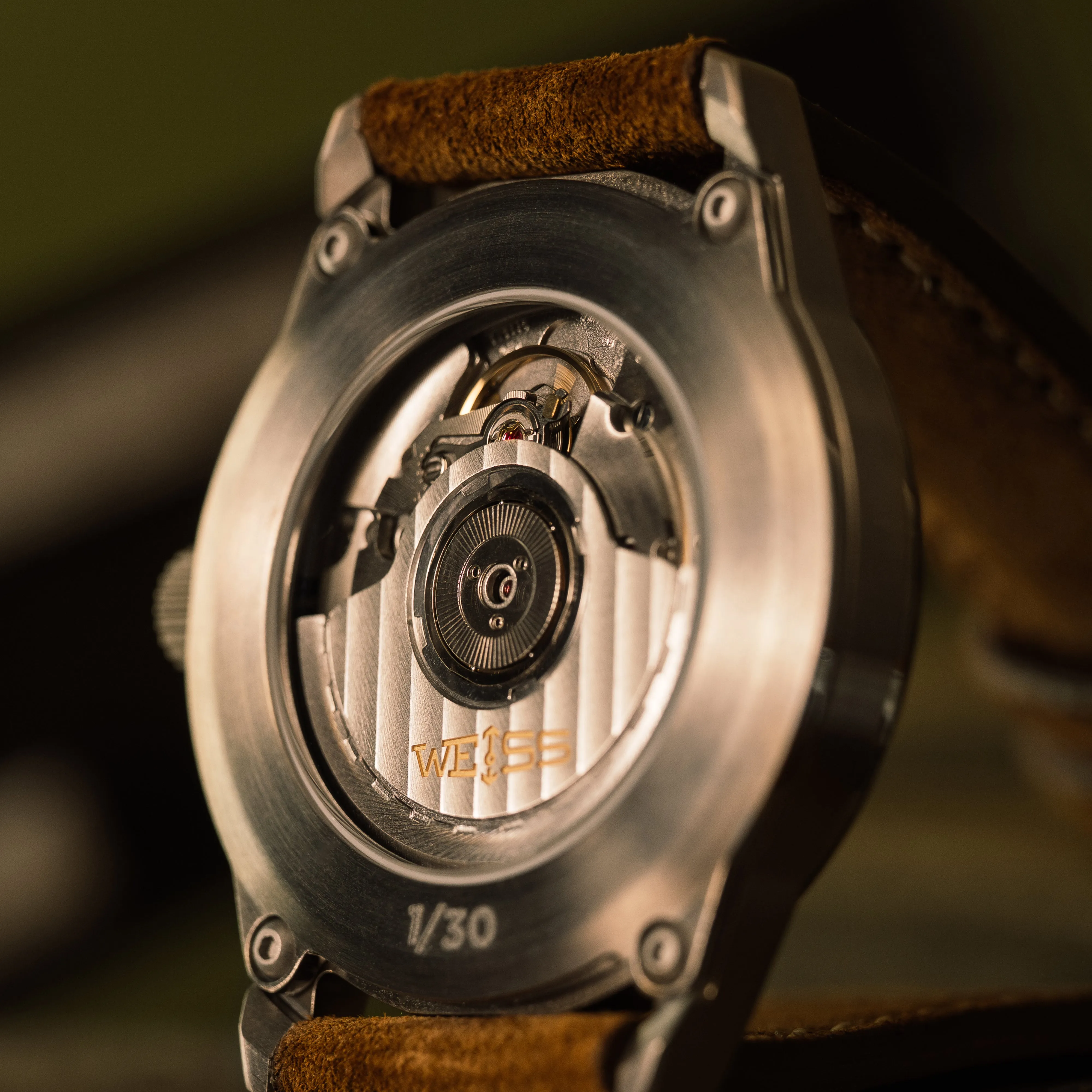 *Limited Edition* Titanium 38mm Automatic Standard Issue Field Watch with Date: Textured White Dial sold by Weiss Watch Company product image thumbnail 3