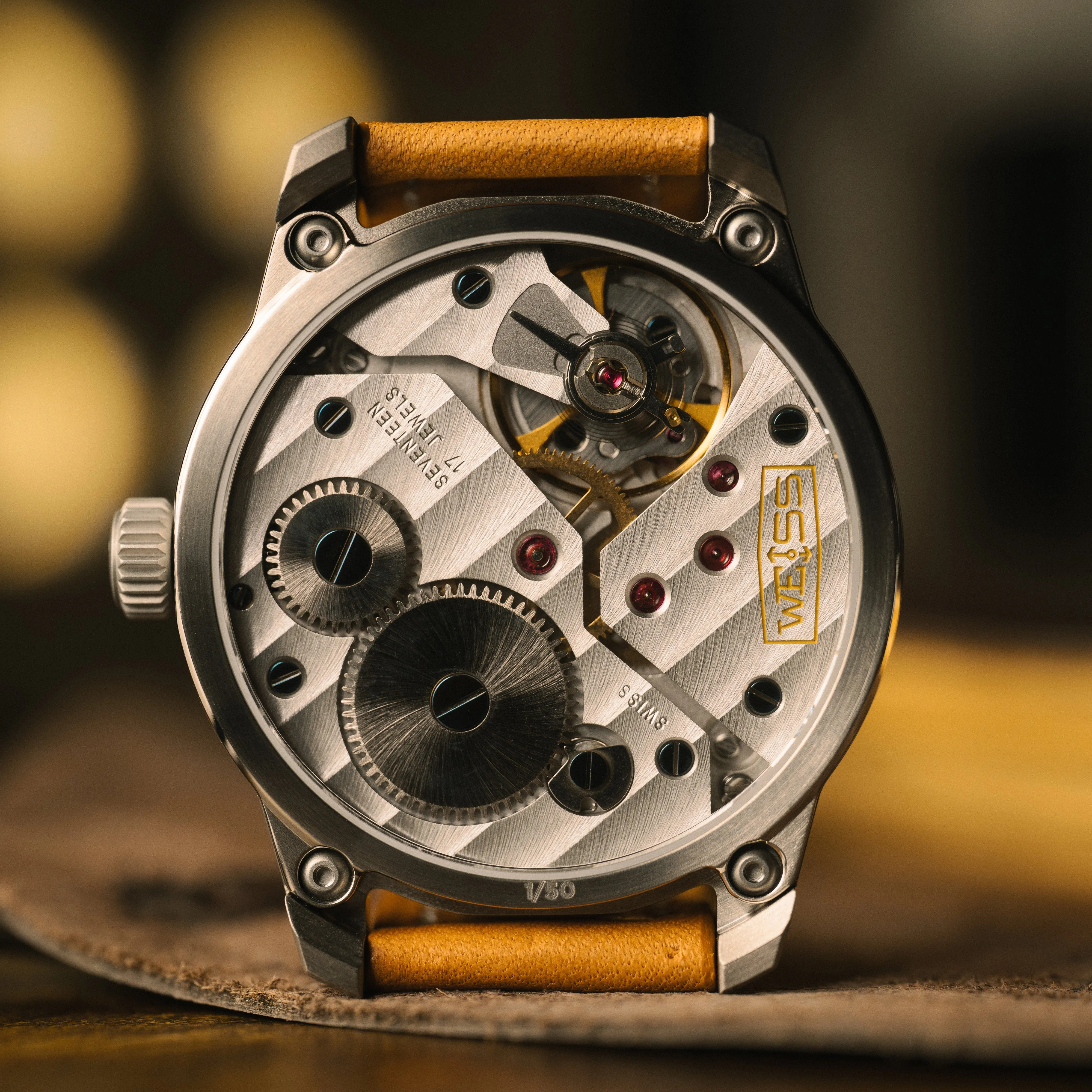 *Limited Edition* Titanium Gauge Series 42mm Standard Issue Field Watch: Bronze Green sold by Weiss Watch Company product image thumbnail 4