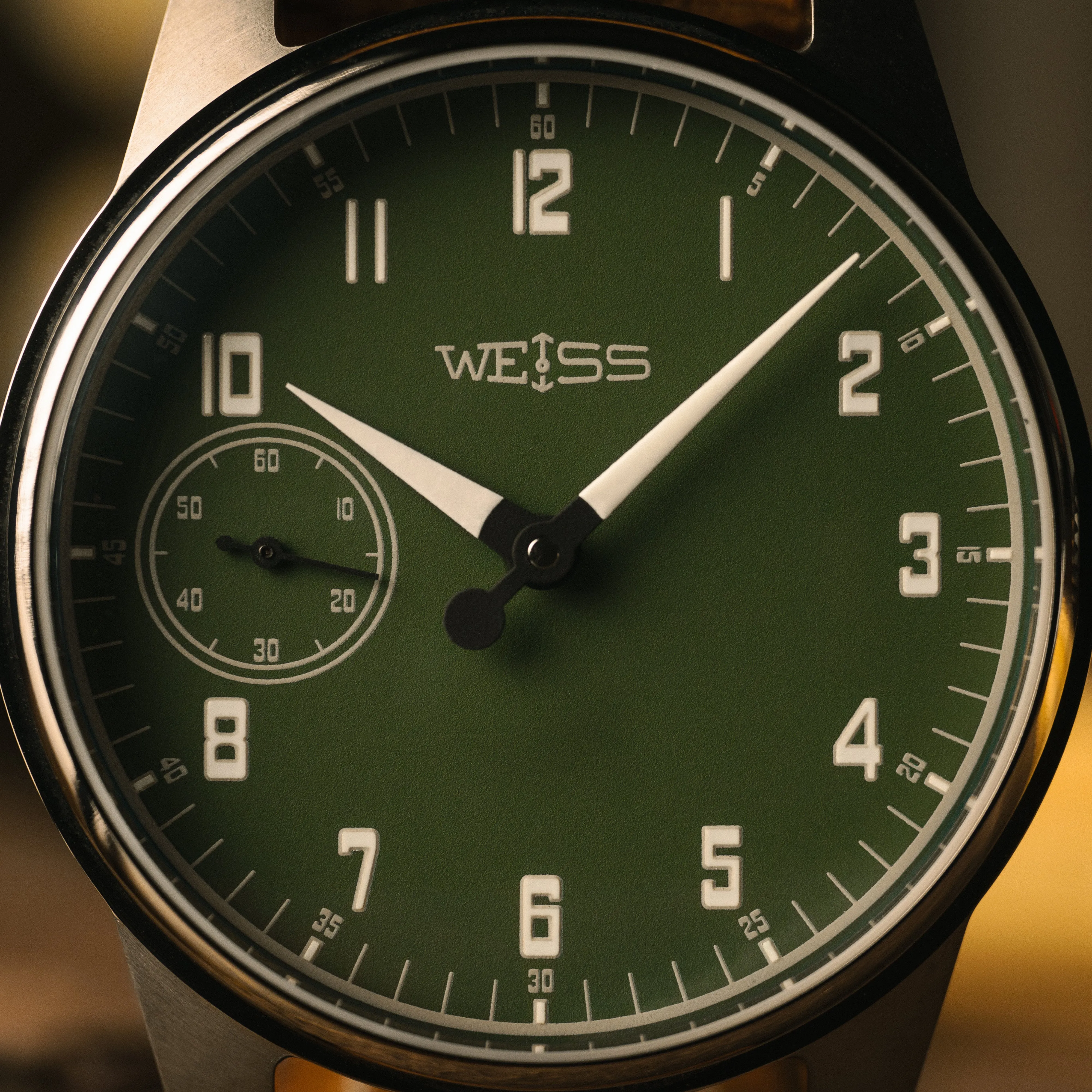 *Limited Edition* Titanium Gauge Series 42mm Standard Issue Field Watch: Bronze Green sold by Weiss Watch Company product image thumbnail 2