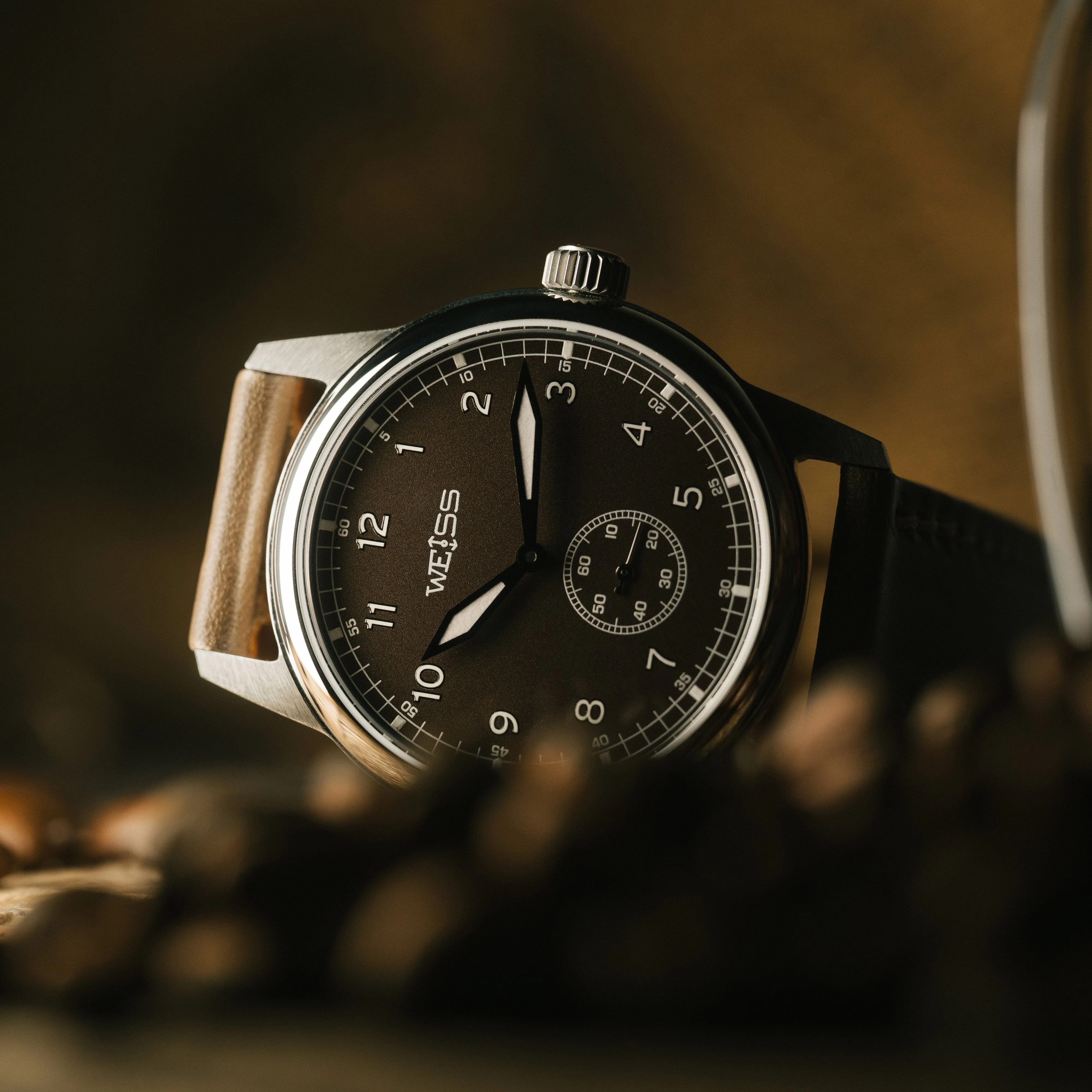 *Limited Edition* 38mm Standard Issue Field Watch: Espresso Dial sold by Weiss Watch Company product image thumbnail 5