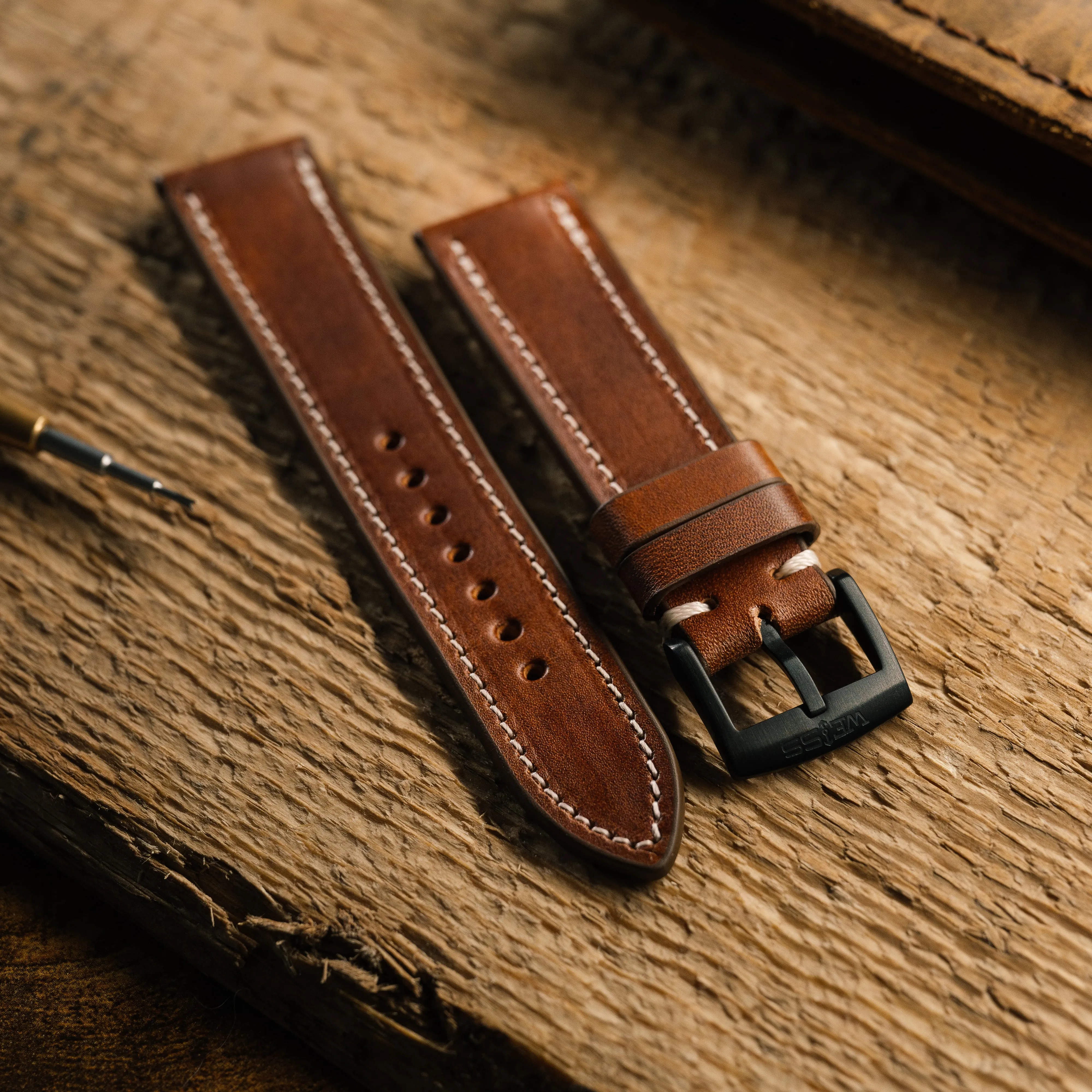 Buttero Museum Leather Strap sold by Weiss Watch Company product image thumbnail 2