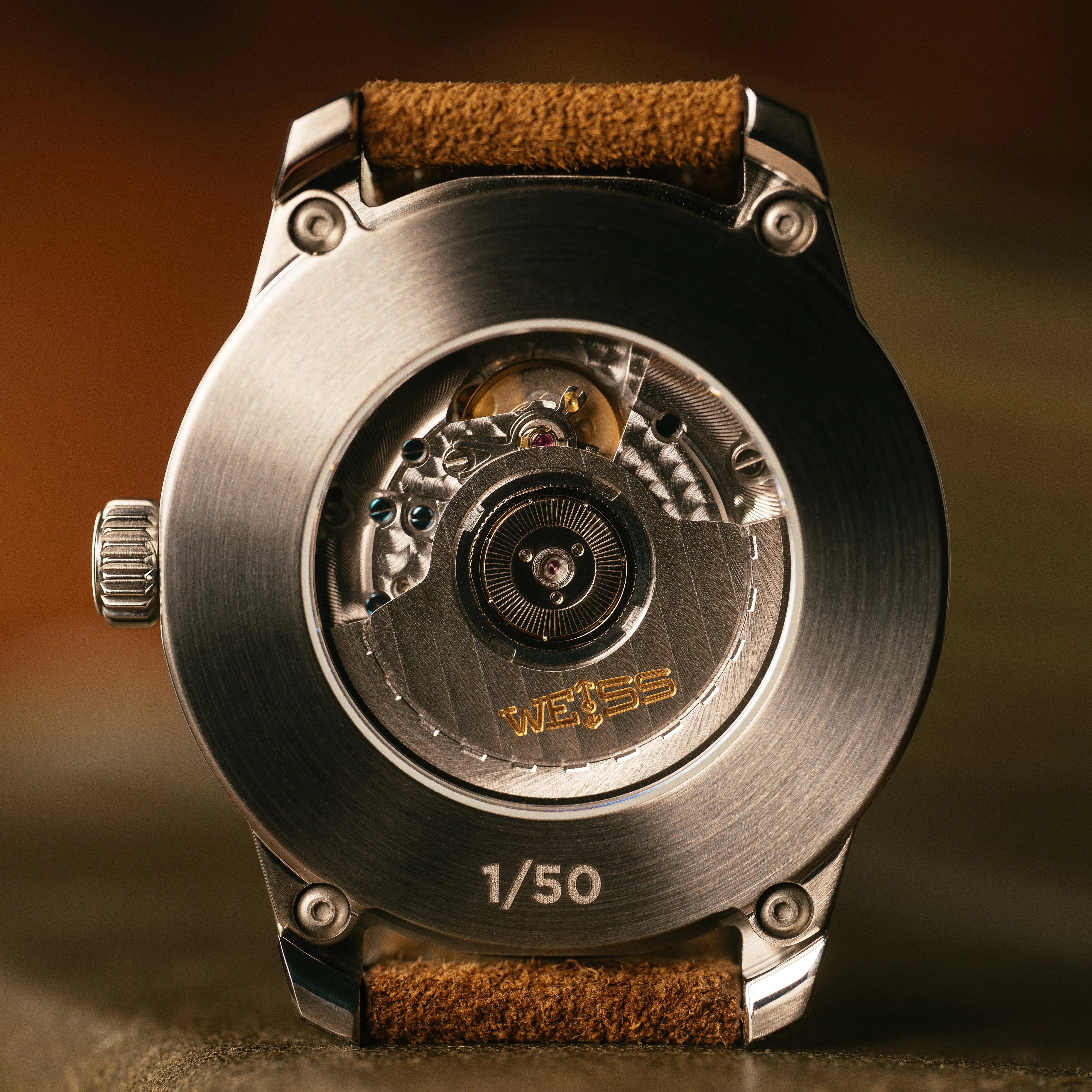 *Limited Edition* 42mm Automatic Standard Issue Field Watch with Date: Textured Black Dial sold by Weiss Watch Company product image thumbnail 2