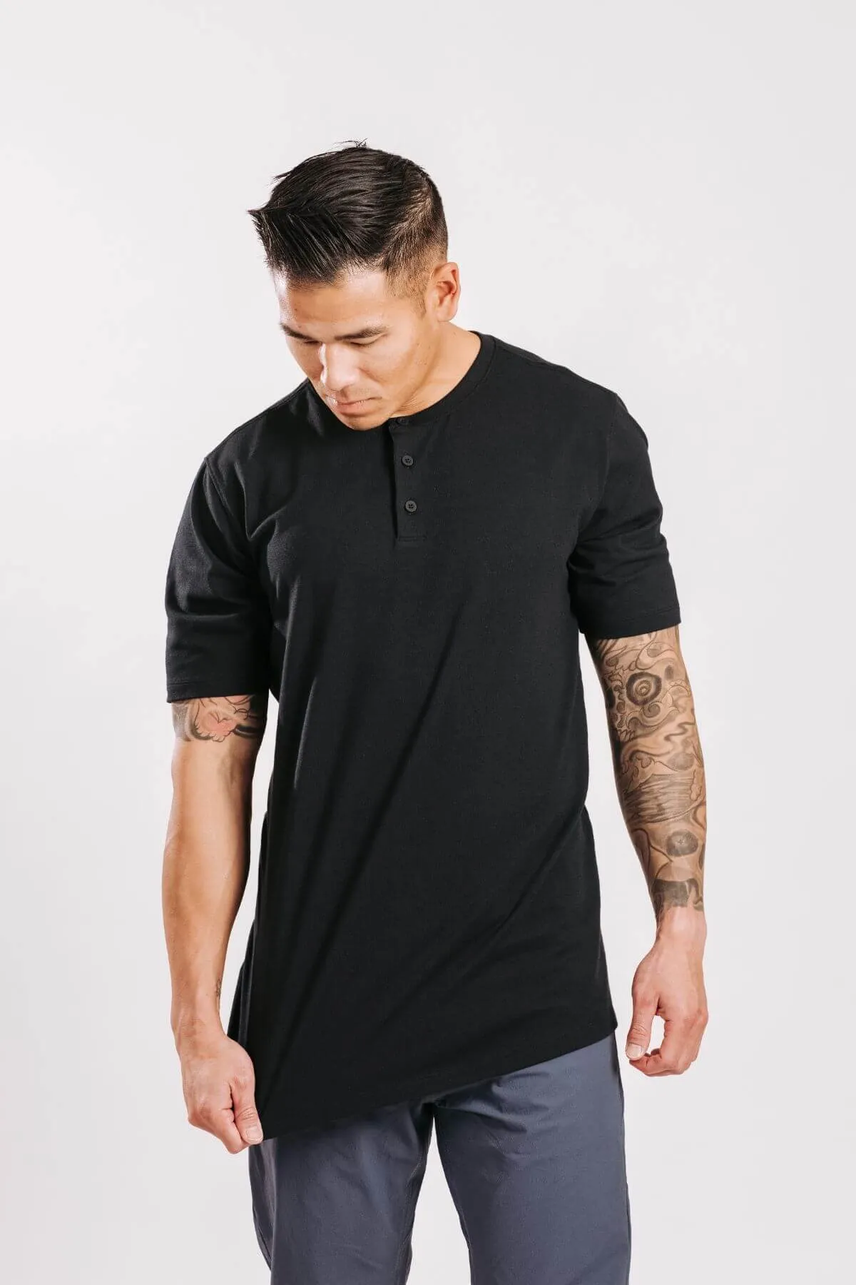 X Cotton Short Sleeve Henley sold by Western Rise product image thumbnail 4
