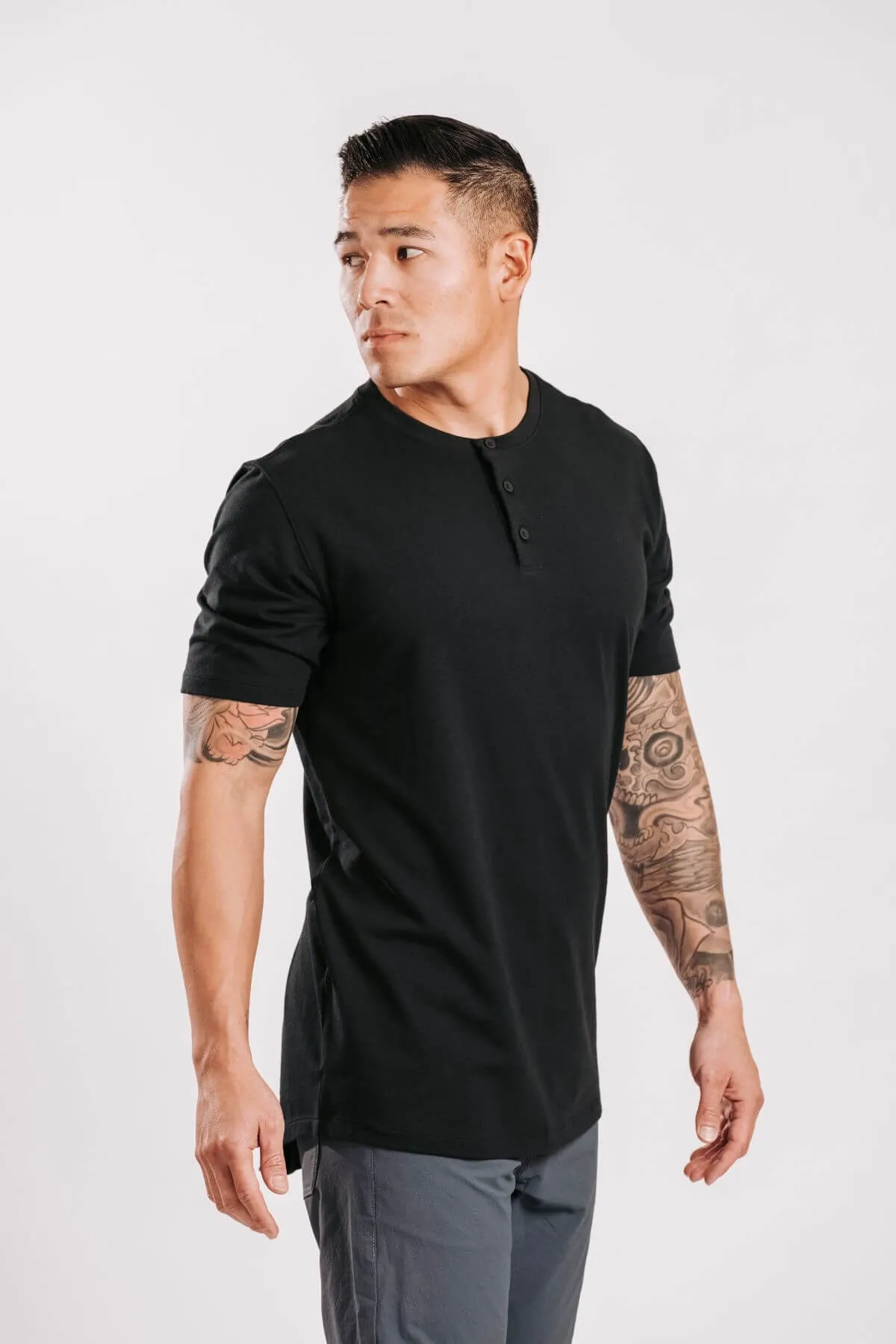 X Cotton Short Sleeve Henley sold by Western Rise product image thumbnail 2