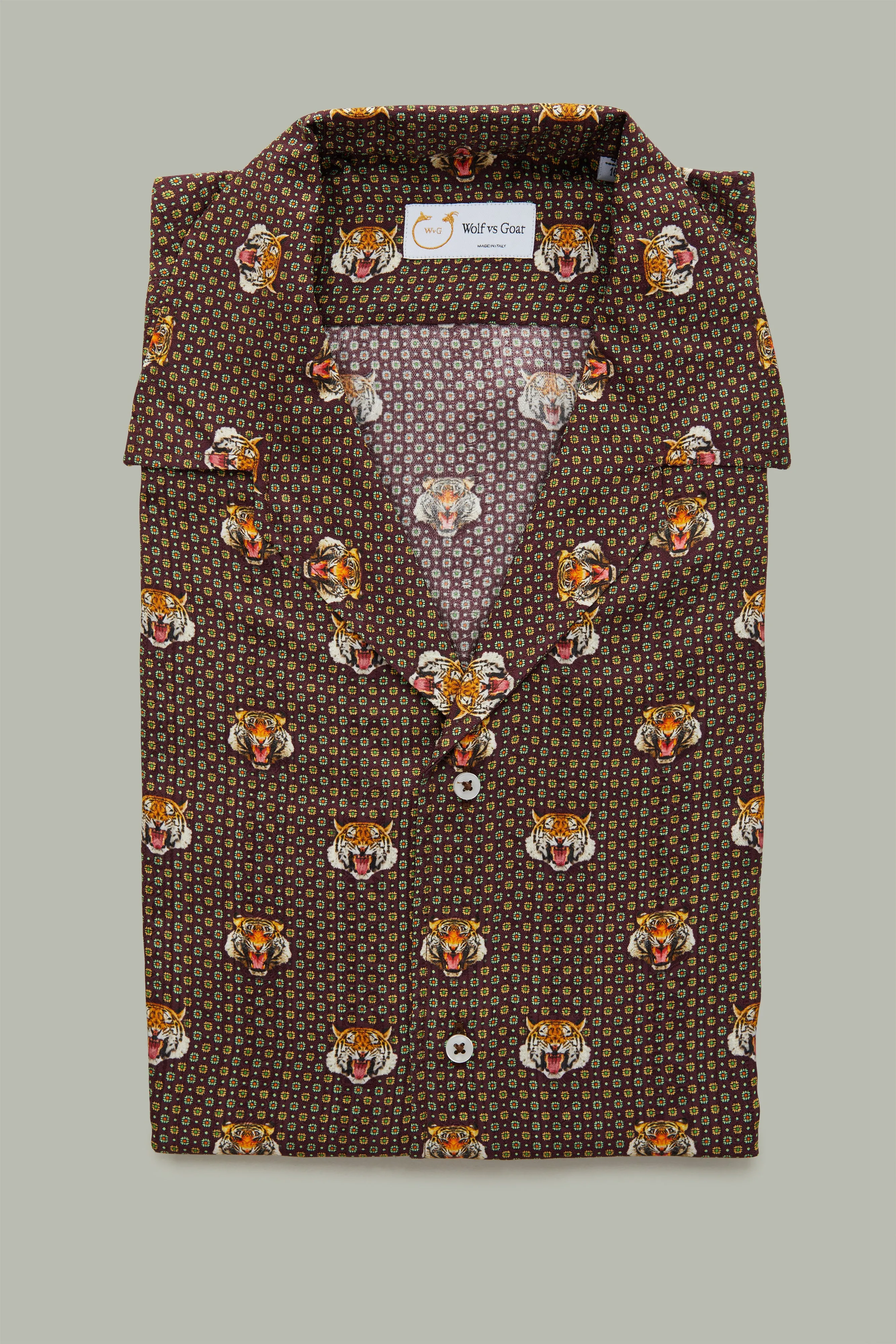 Silk Bowling Shirt Tiger Print sold by Wolf vs Goat product image thumbnail 2