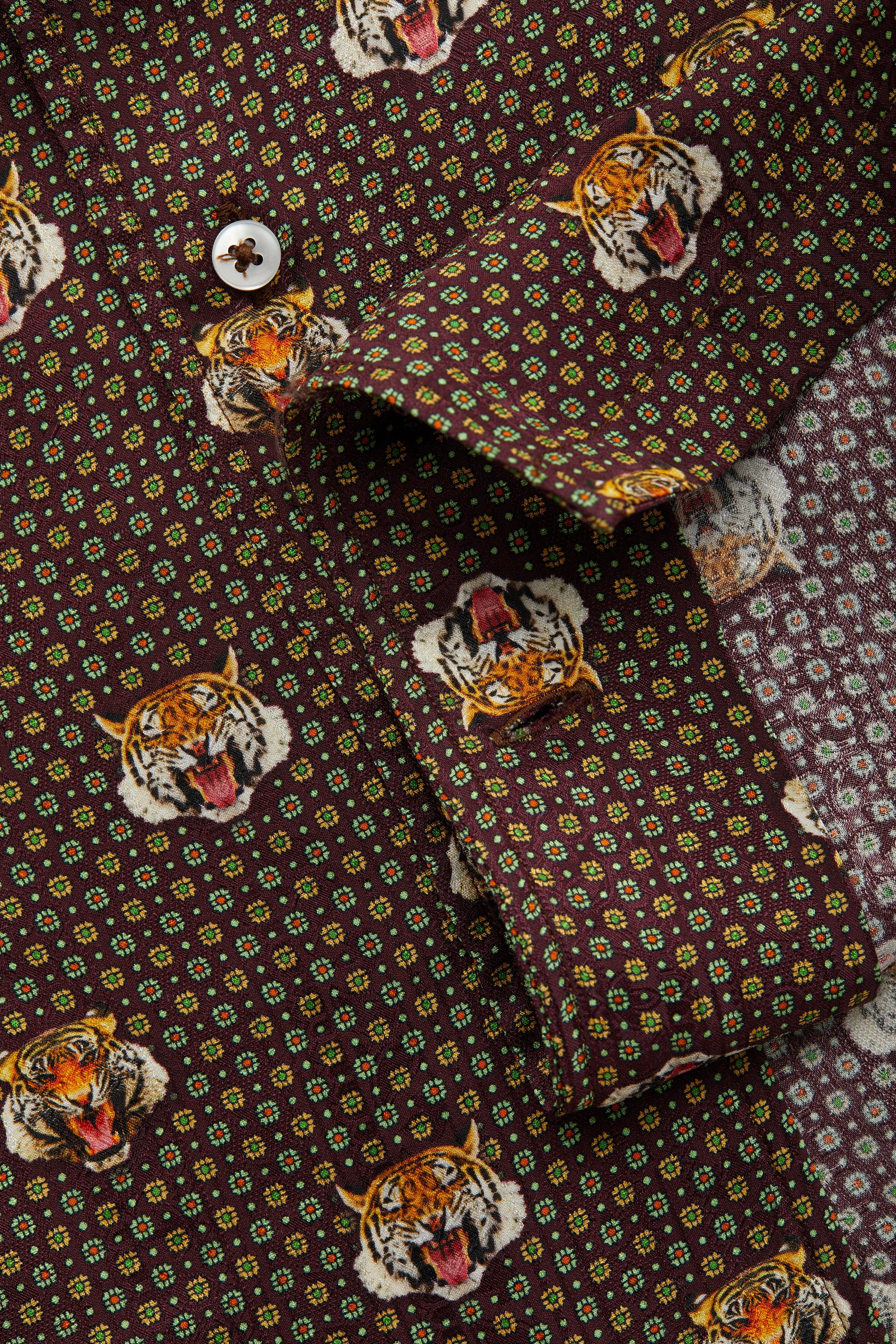 Silk Bowling Shirt Tiger Print sold by Wolf vs Goat product image thumbnail 5