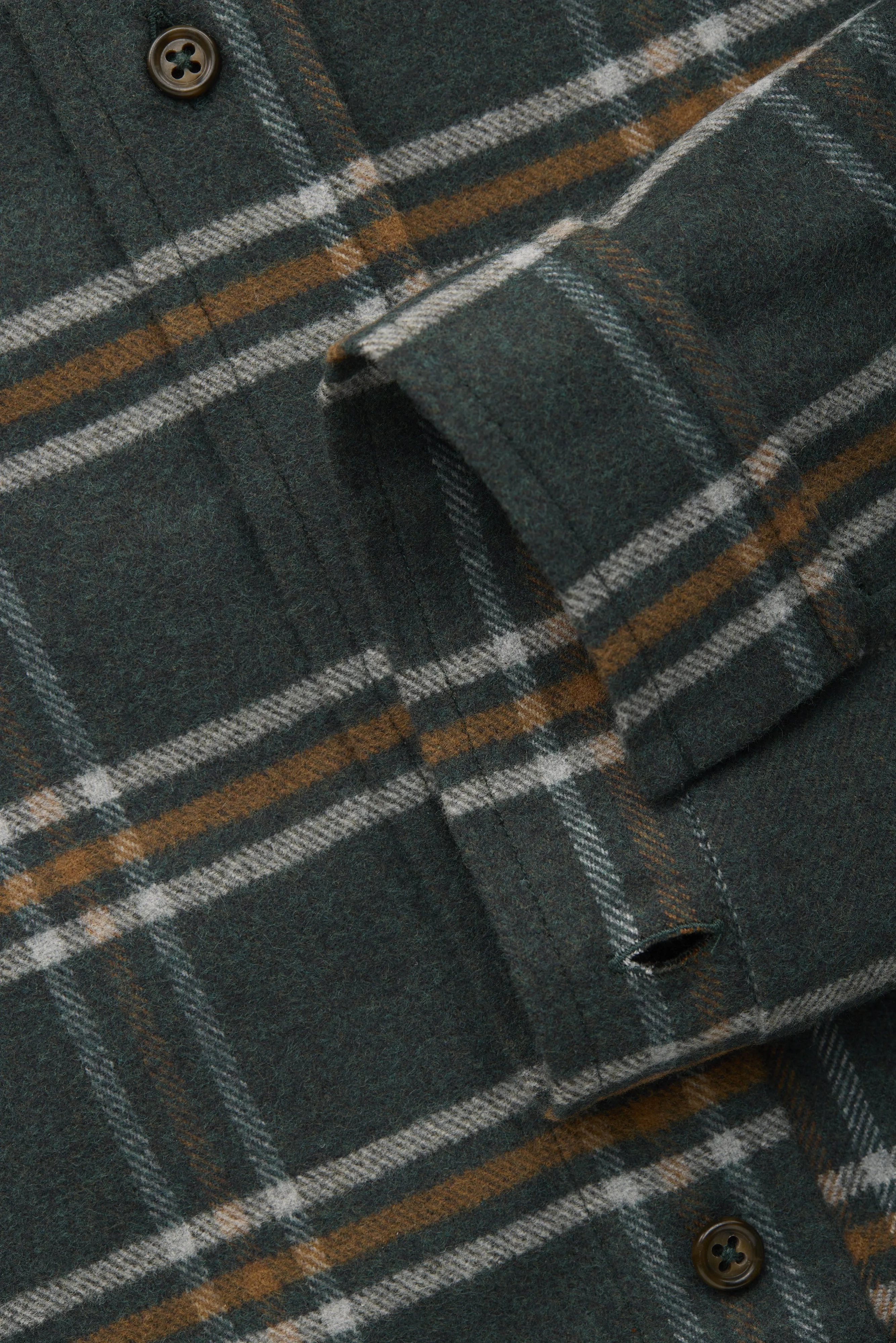 Long Sleeve Regular Button Down Shirt Green Plaid sold by Wolf vs Goat product image thumbnail 5