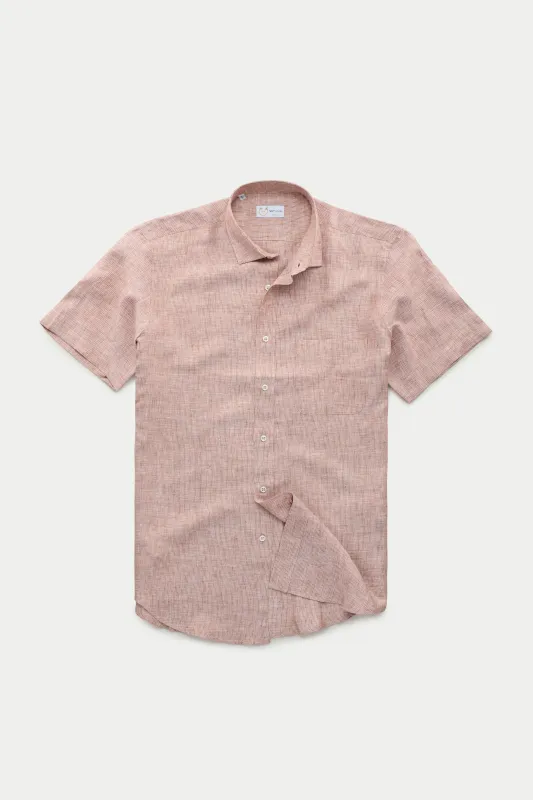 Regular Short Sleeve Linen Shirt Sahara Barrè sold by Wolf vs Goat