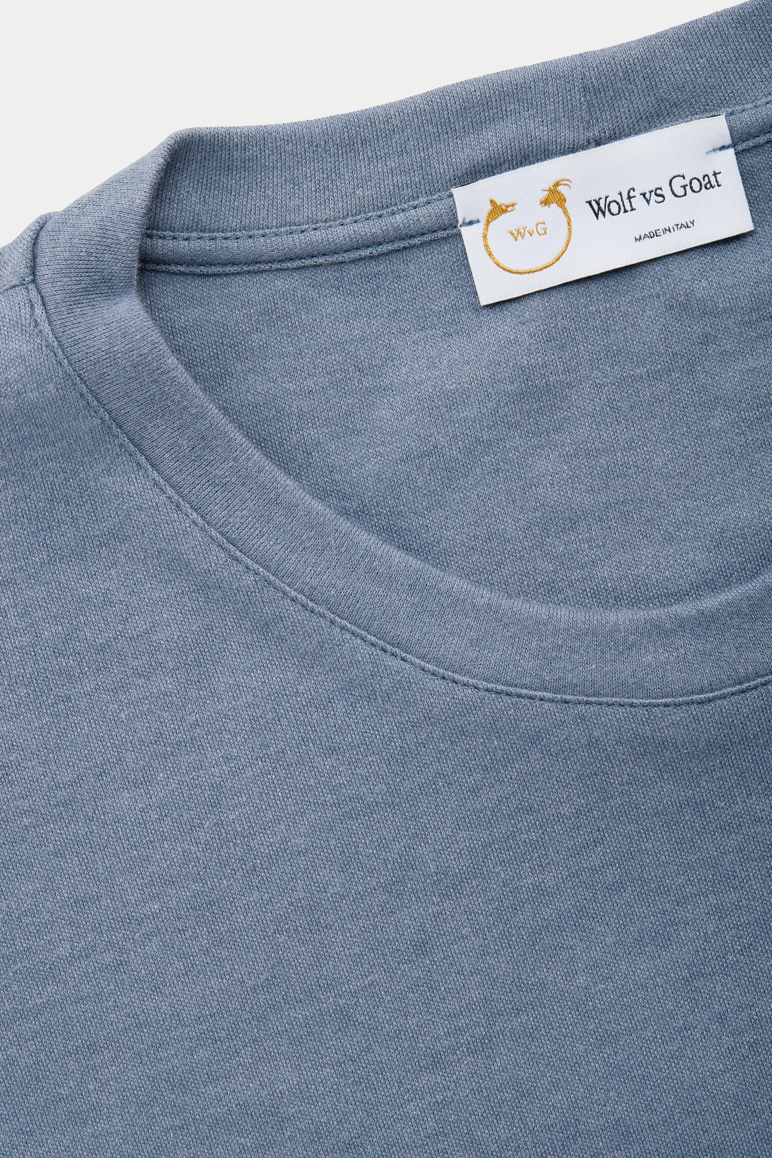 Cashmere Silk Interlock Short Sleeve Crewneck T-Shirt 5 Color Option sold by Wolf vs Goat product image thumbnail 3